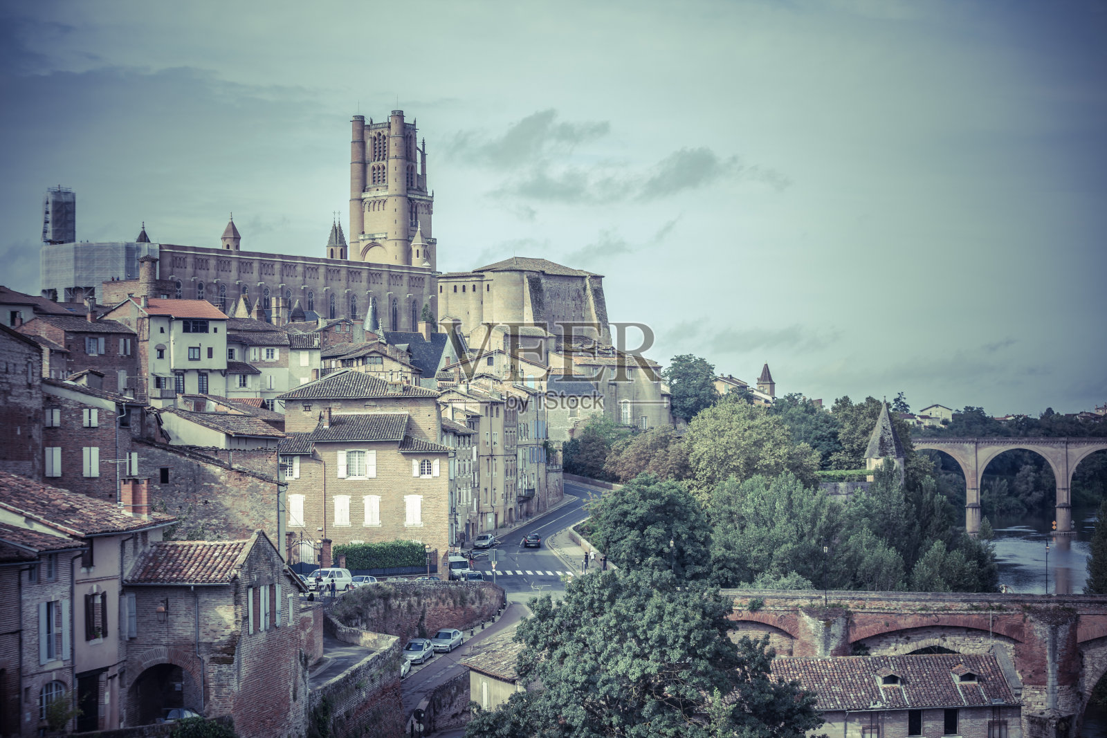 法国阿尔比的景色照片摄影图片