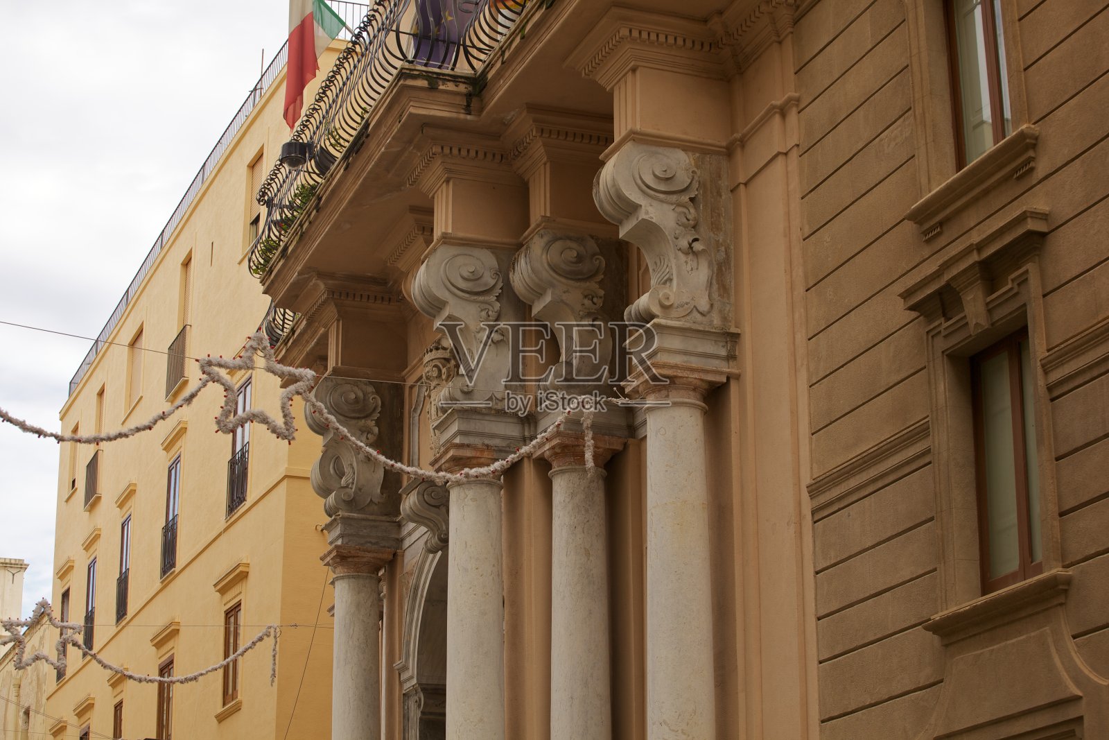 历史建筑特拉帕尼的柱子照片摄影图片