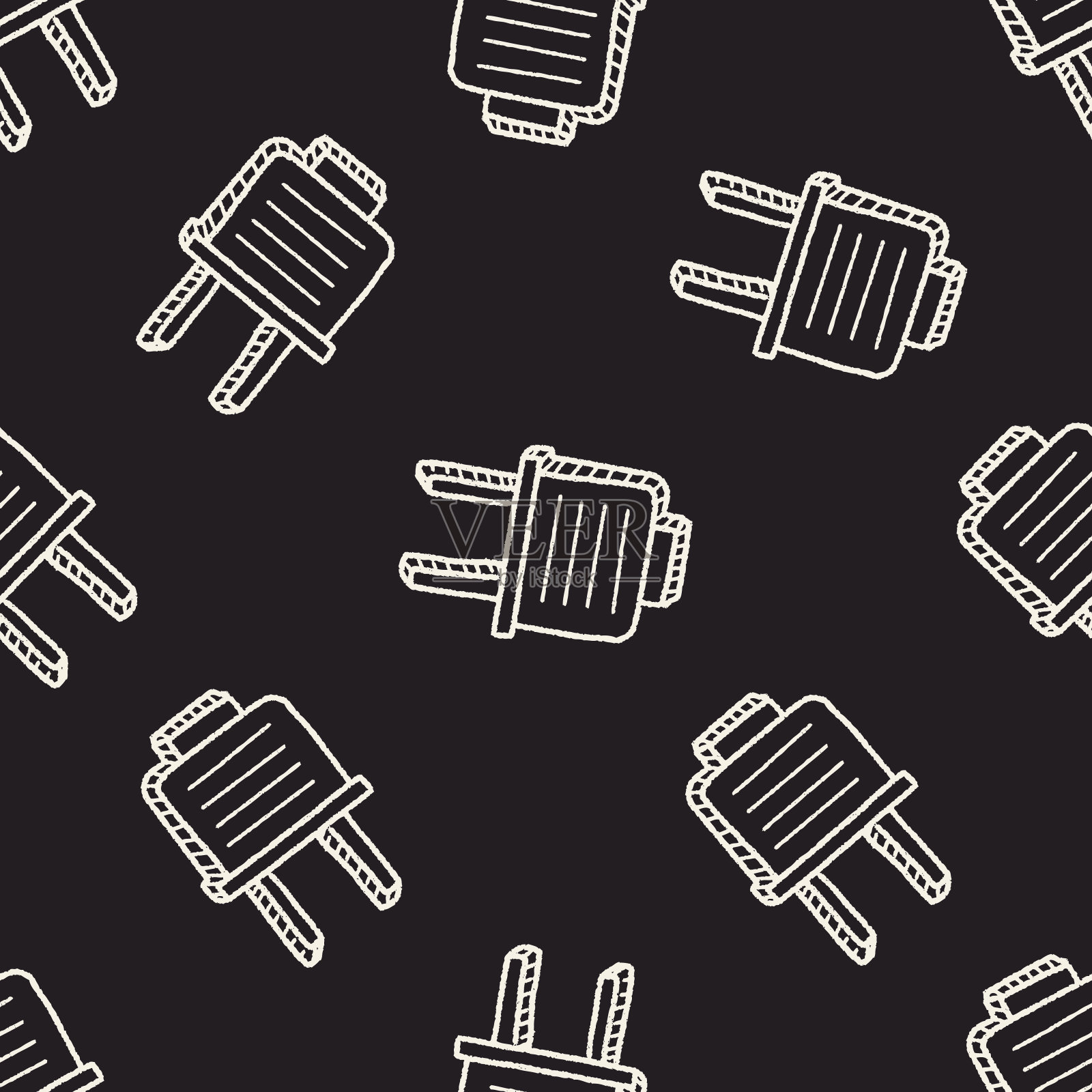 塞涂鸦插画图片素材