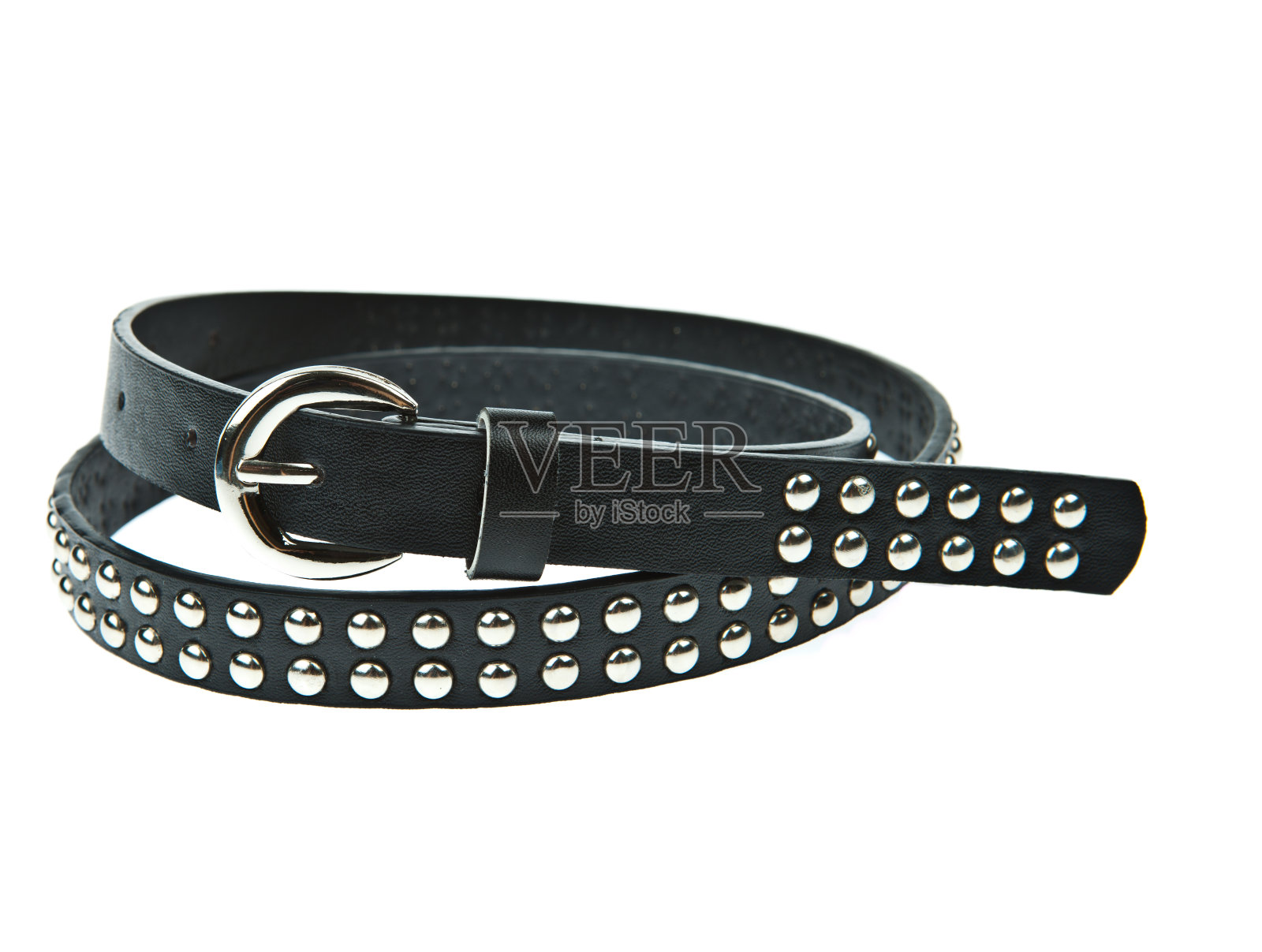 黑人女性风格腰带孤立在白人背景照片摄影图片