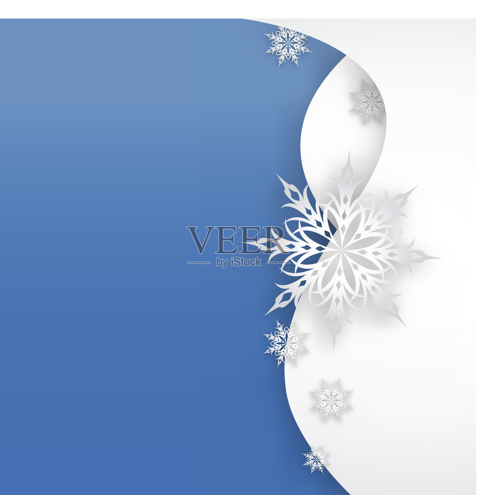 雪花在纸上的背景插画图片素材