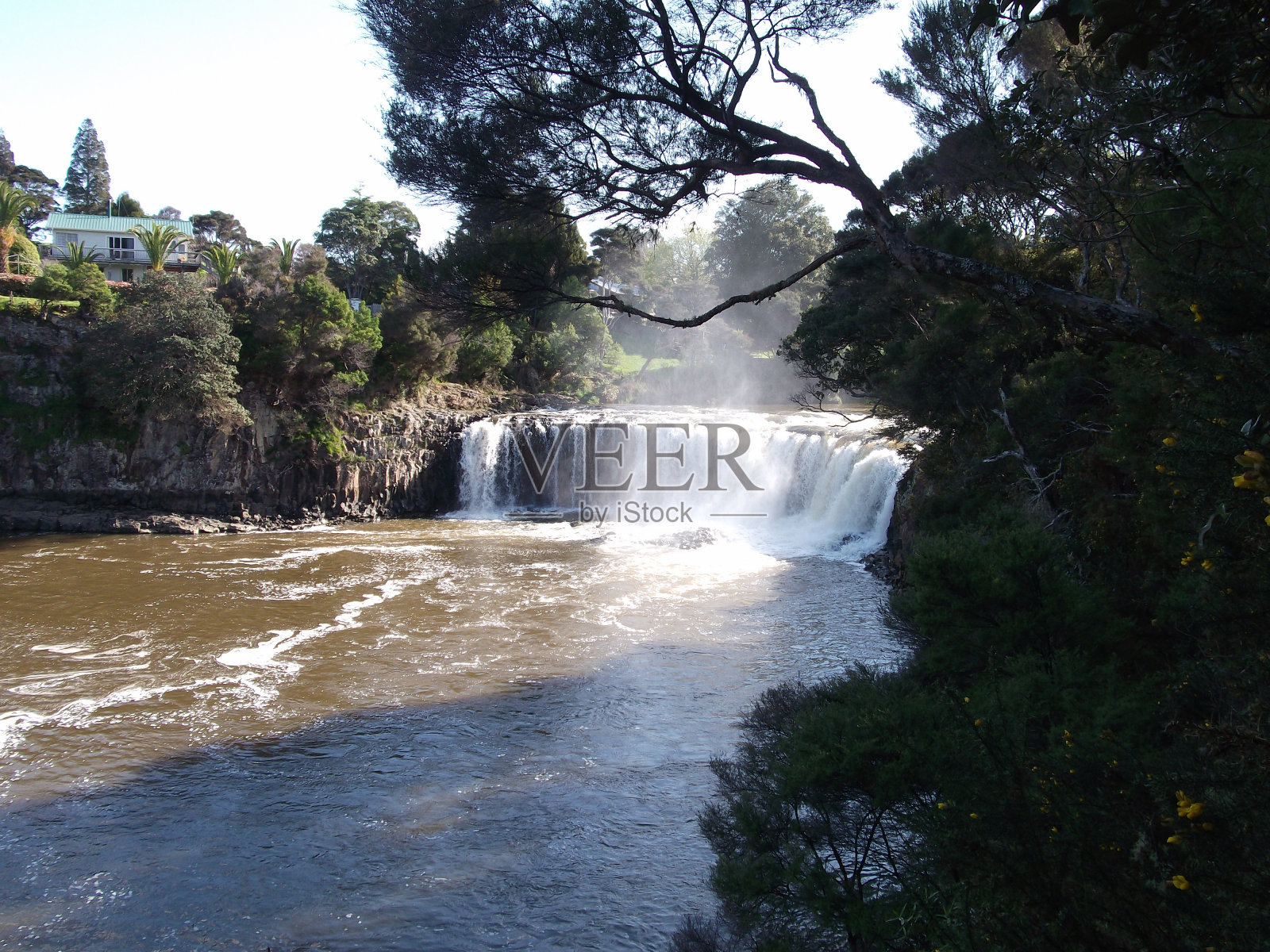 瀑布，派伊亚，新西兰照片摄影图片