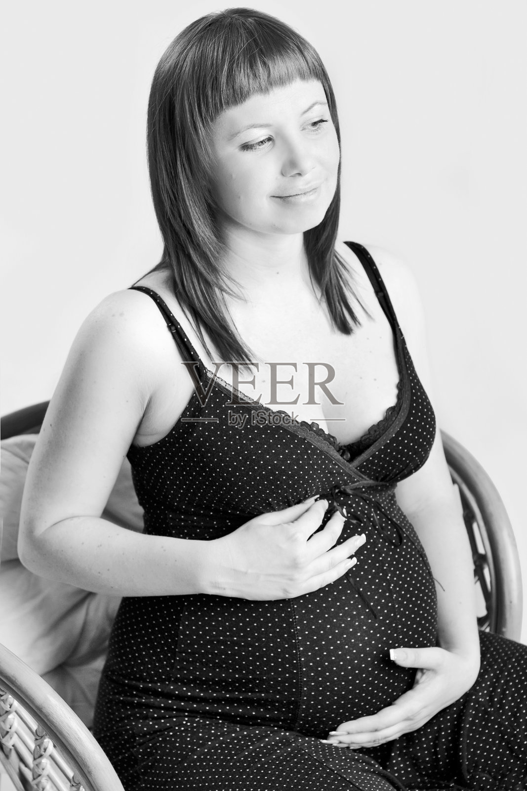 孕妇的肖像照片摄影图片