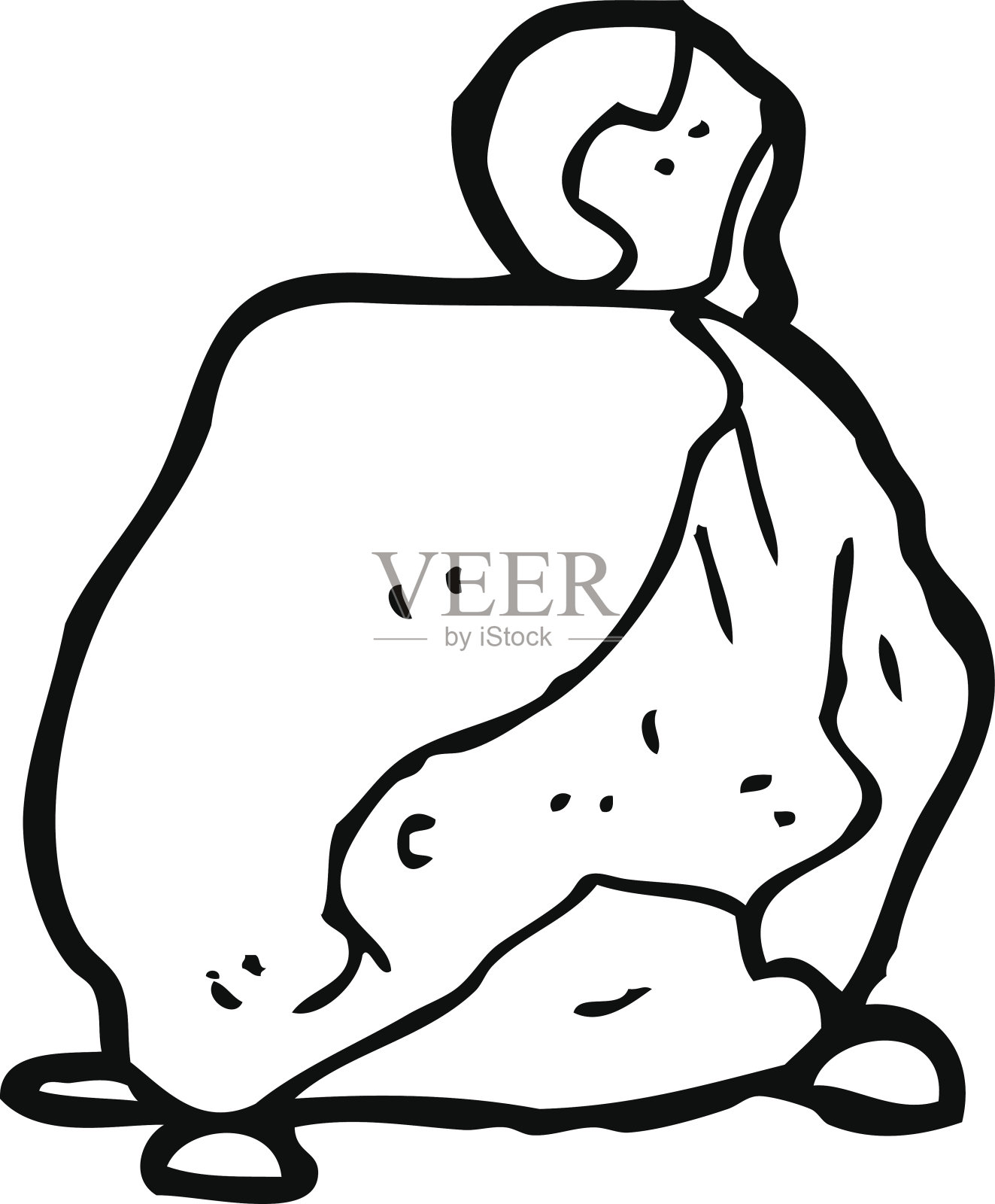 线画卡通摇滚插画图片素材