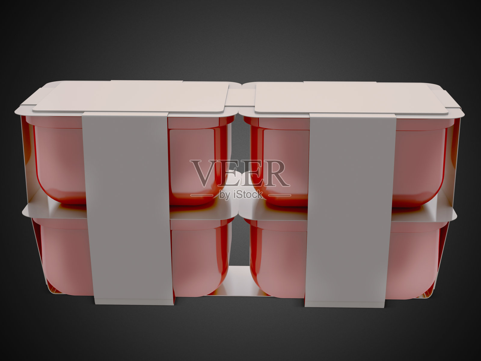 白色/红色塑料空白银行的食品，油，蛋黄酱，人造黄油照片摄影图片