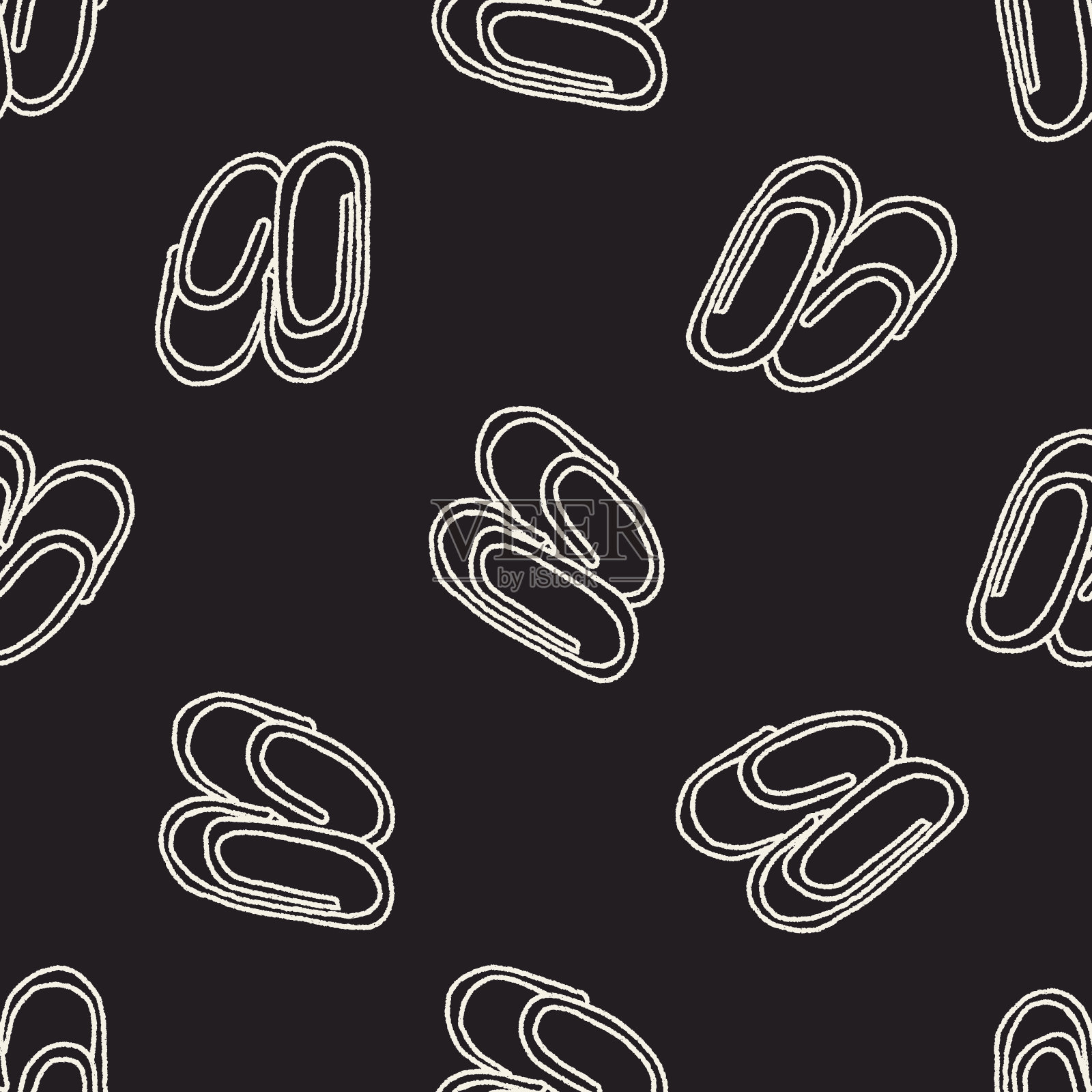 涂鸦剪辑无缝图案背景插画图片素材