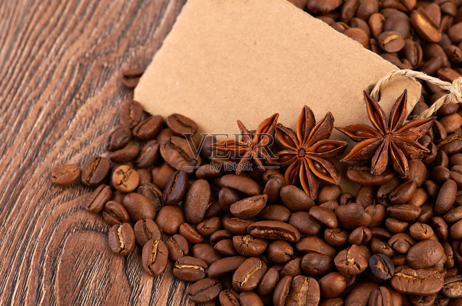 咖啡和空白照片摄影图片