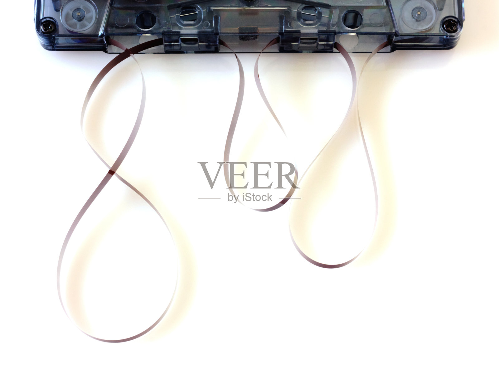 音频磁带隔离在白色背景上照片摄影图片