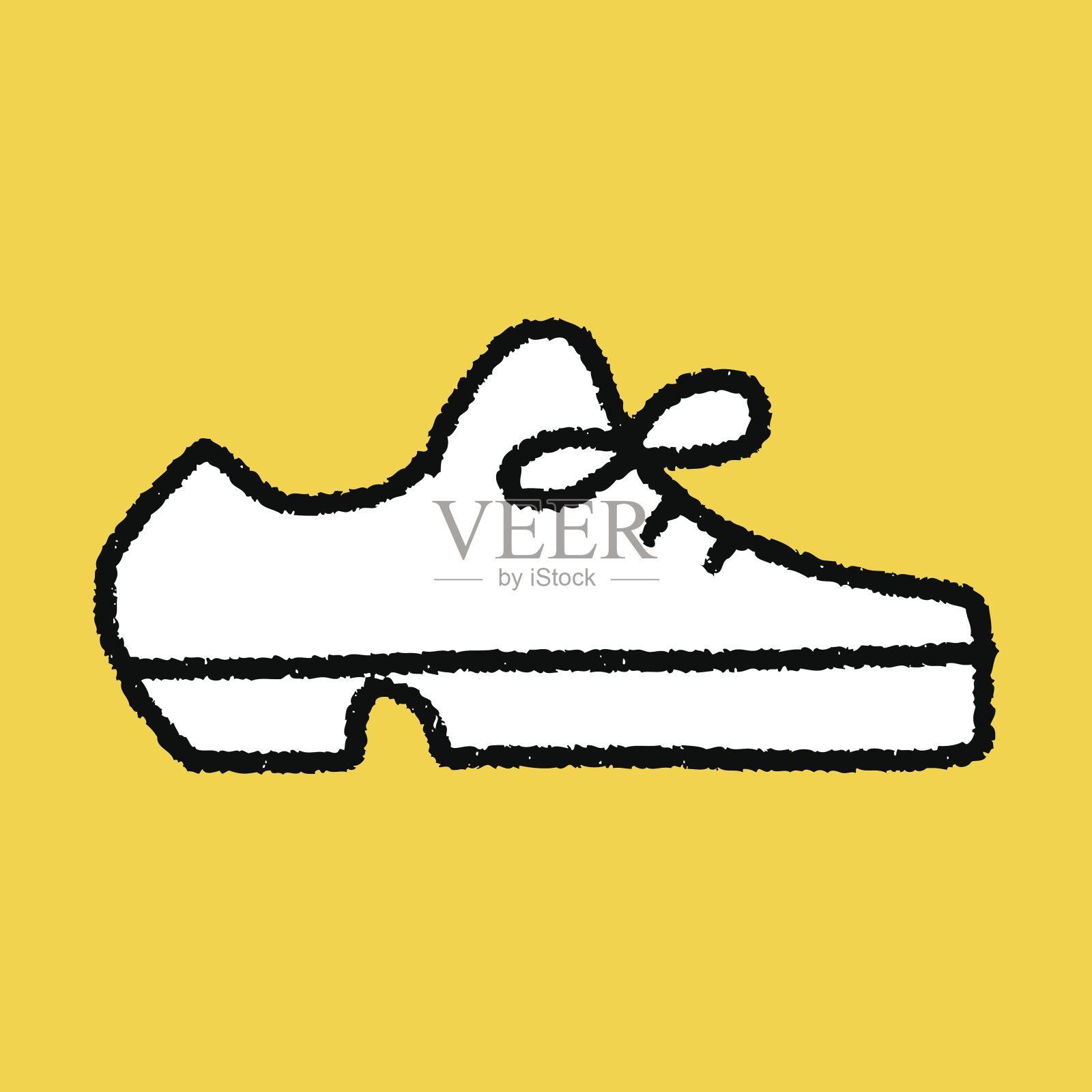 涂鸦皮鞋插画图片素材