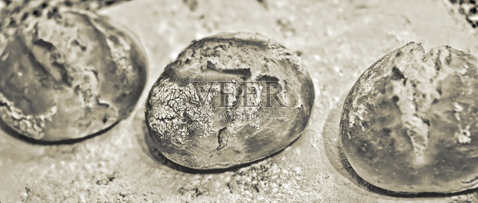 面包卷-自制-黑白照片摄影图片