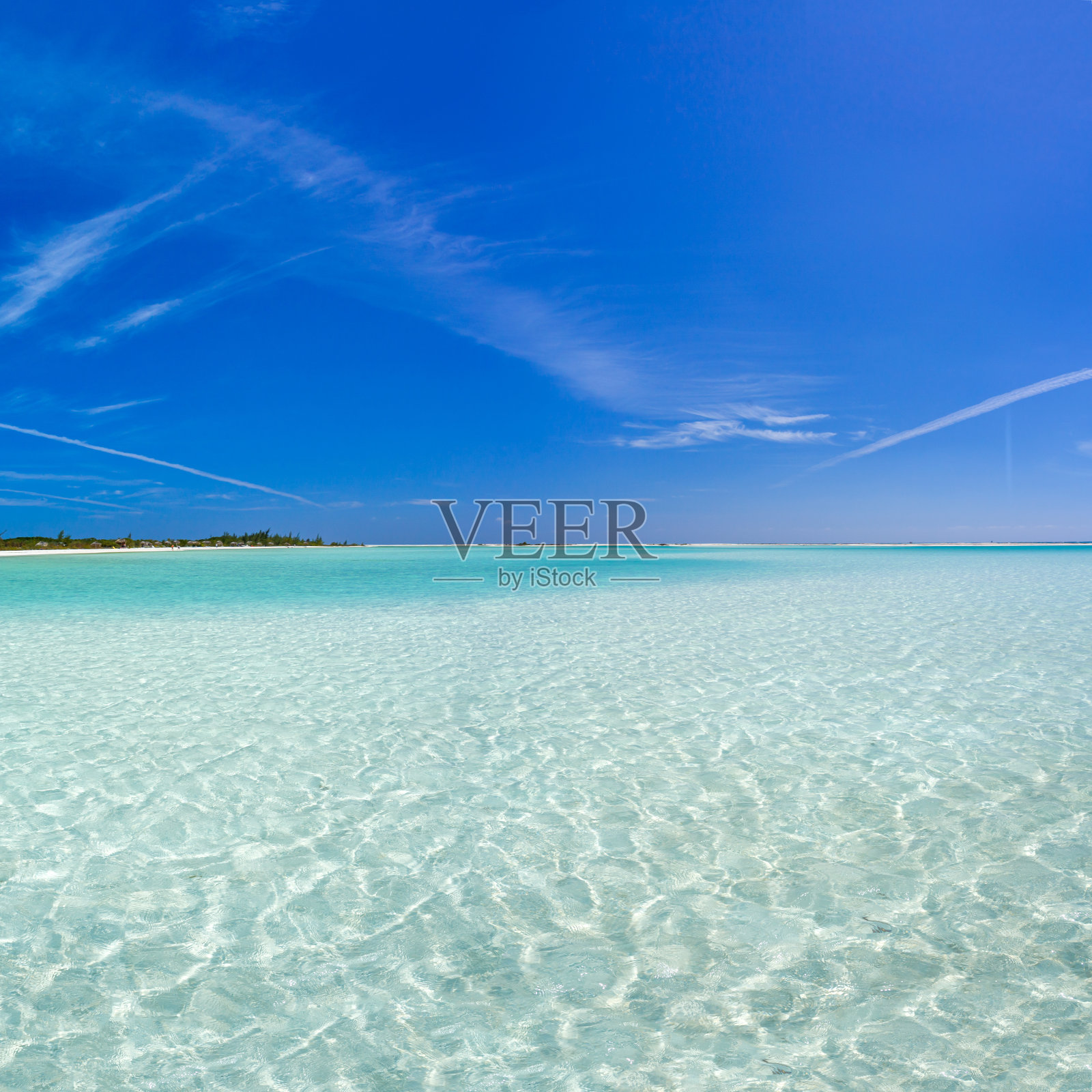 加勒比海和荒岛照片摄影图片