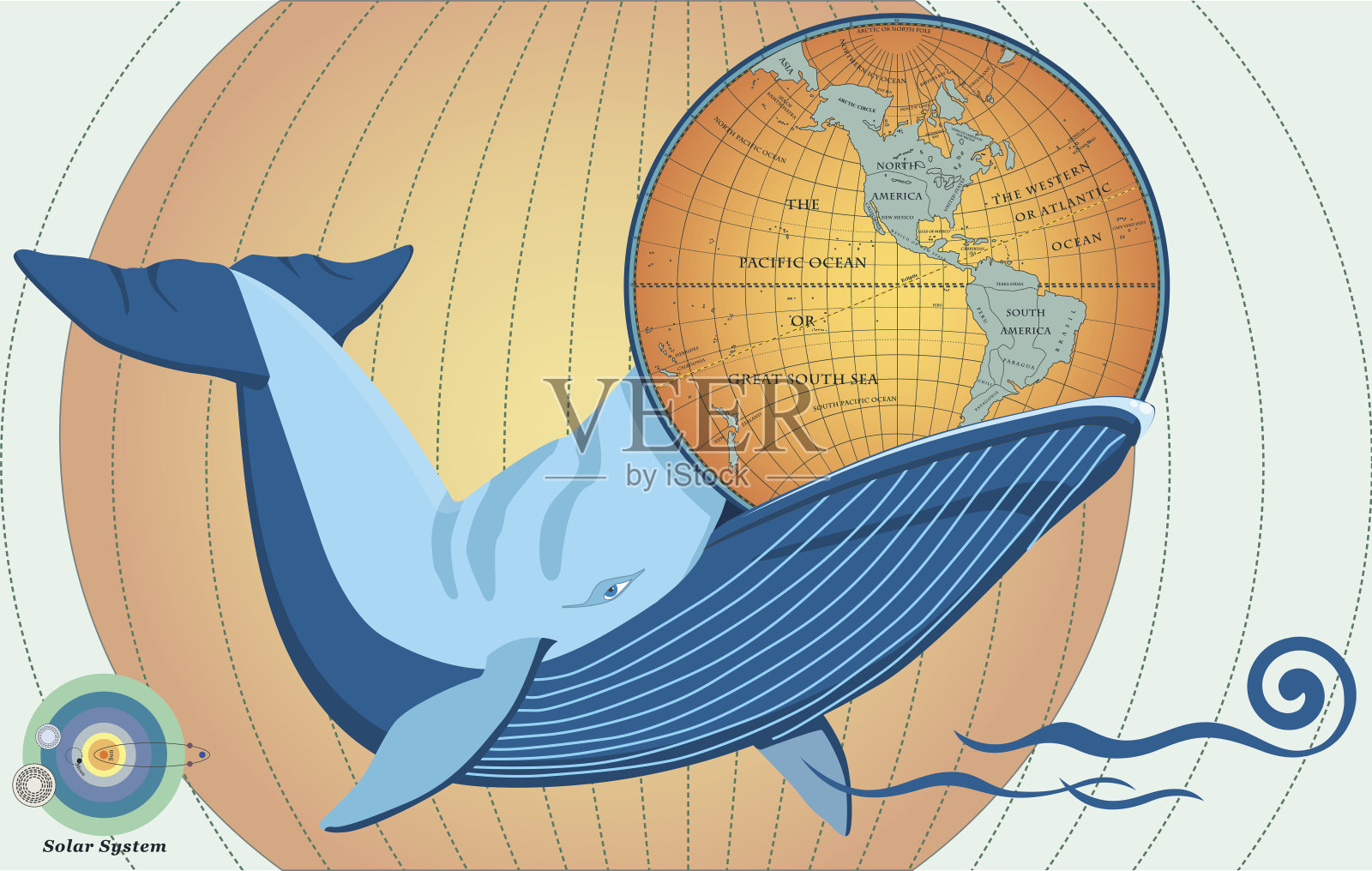 全球鲸鱼吃设计元素图片