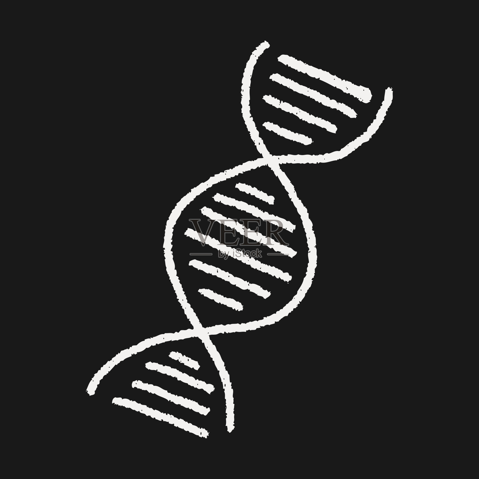 涂鸦的基因插画图片素材
