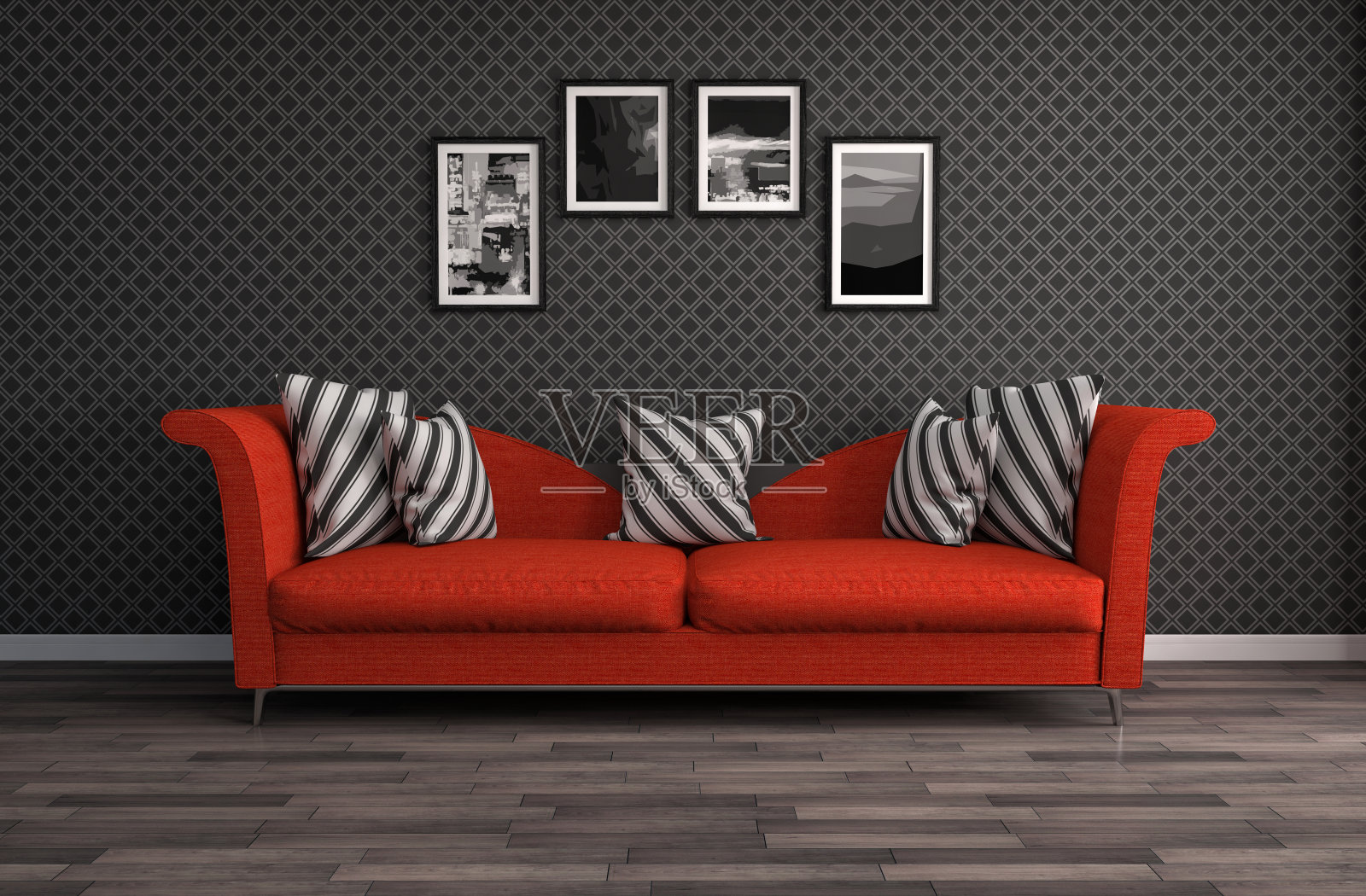 室内用沙发。三维演示照片摄影图片