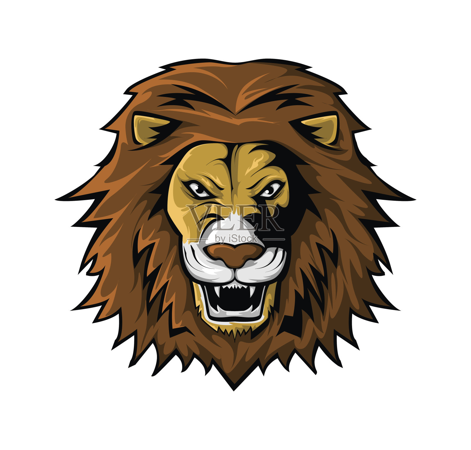 狮子插画图片素材