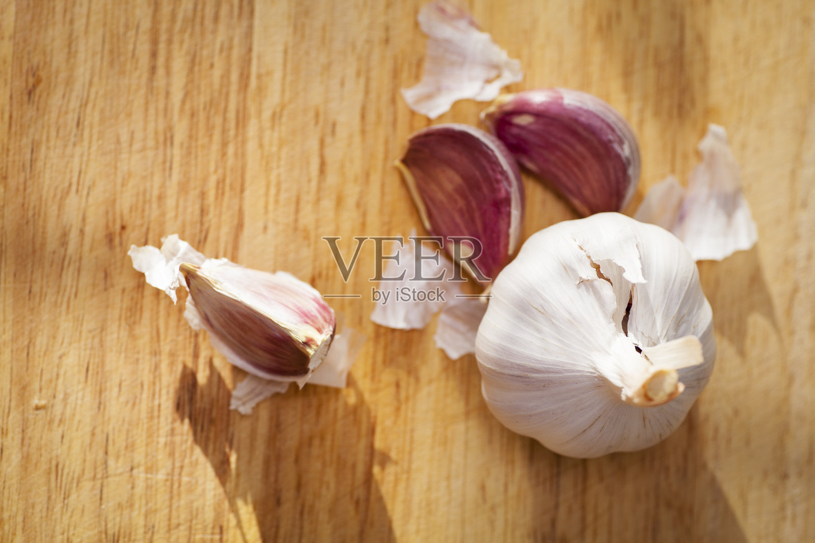 蒜头和蒜瓣照片摄影图片