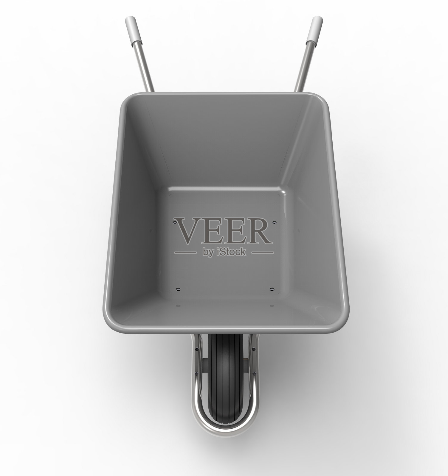 独轮手推车被孤立在白色的背景上照片摄影图片