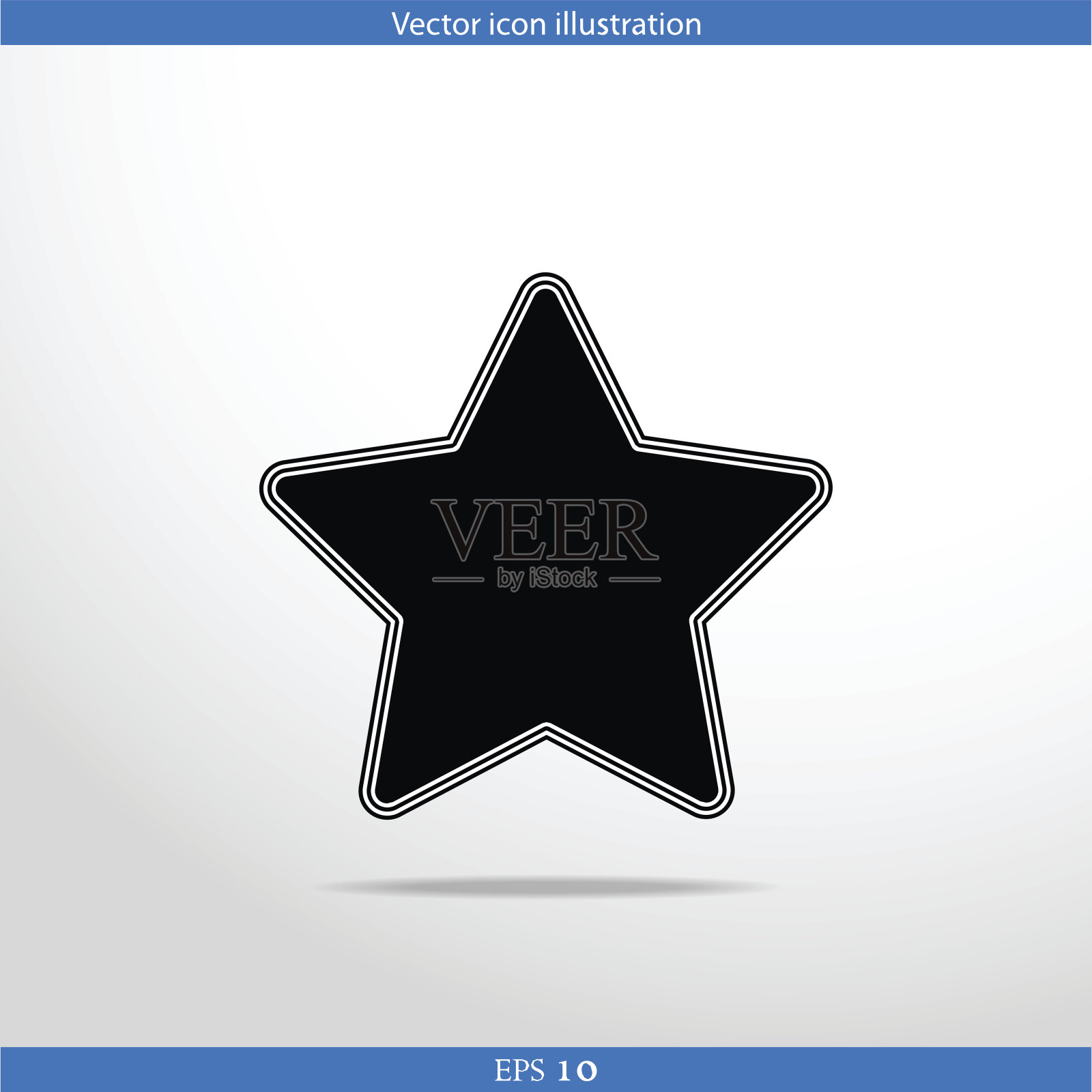 矢量星型网页平面图标插画图片素材