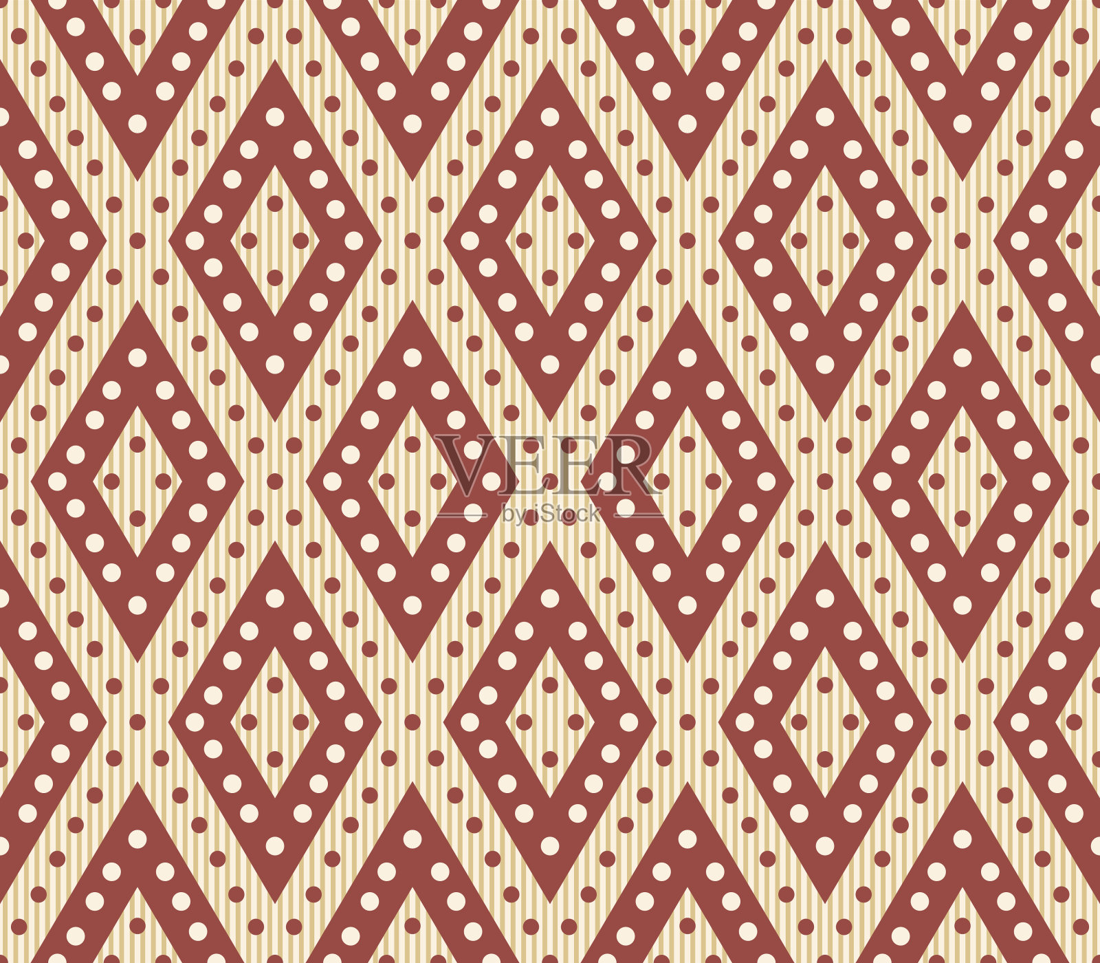 古董无缝背景图像的红色菱形检查网点线插画图片素材