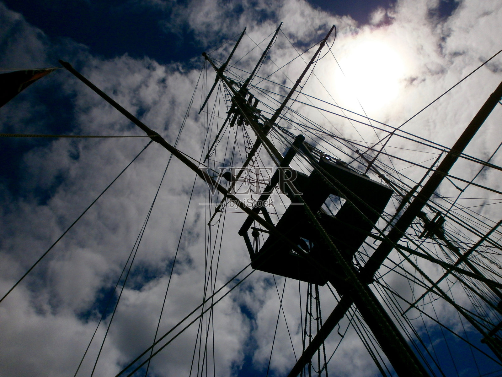 帆船索具照片摄影图片