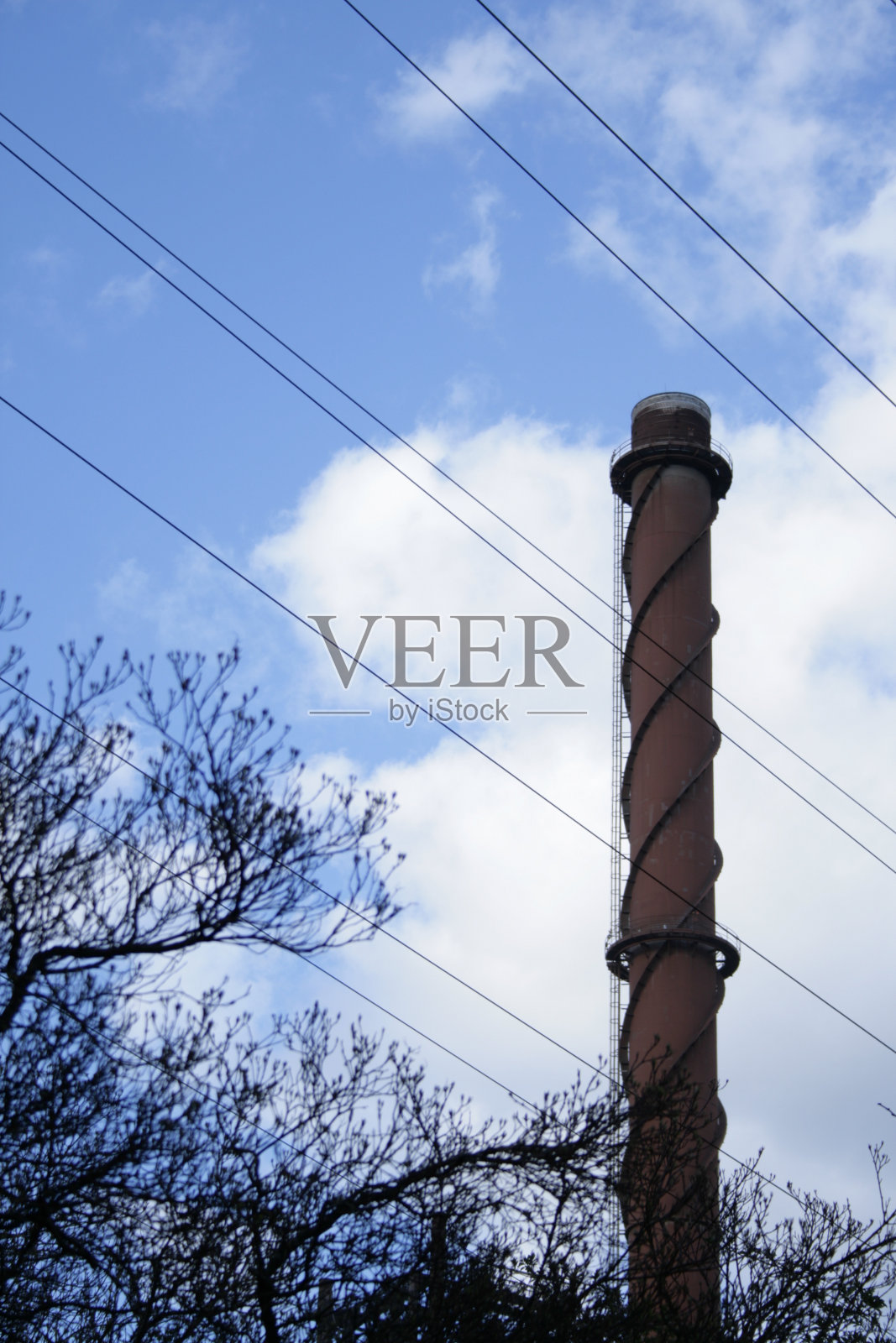 自立式烟囱工业照片摄影图片