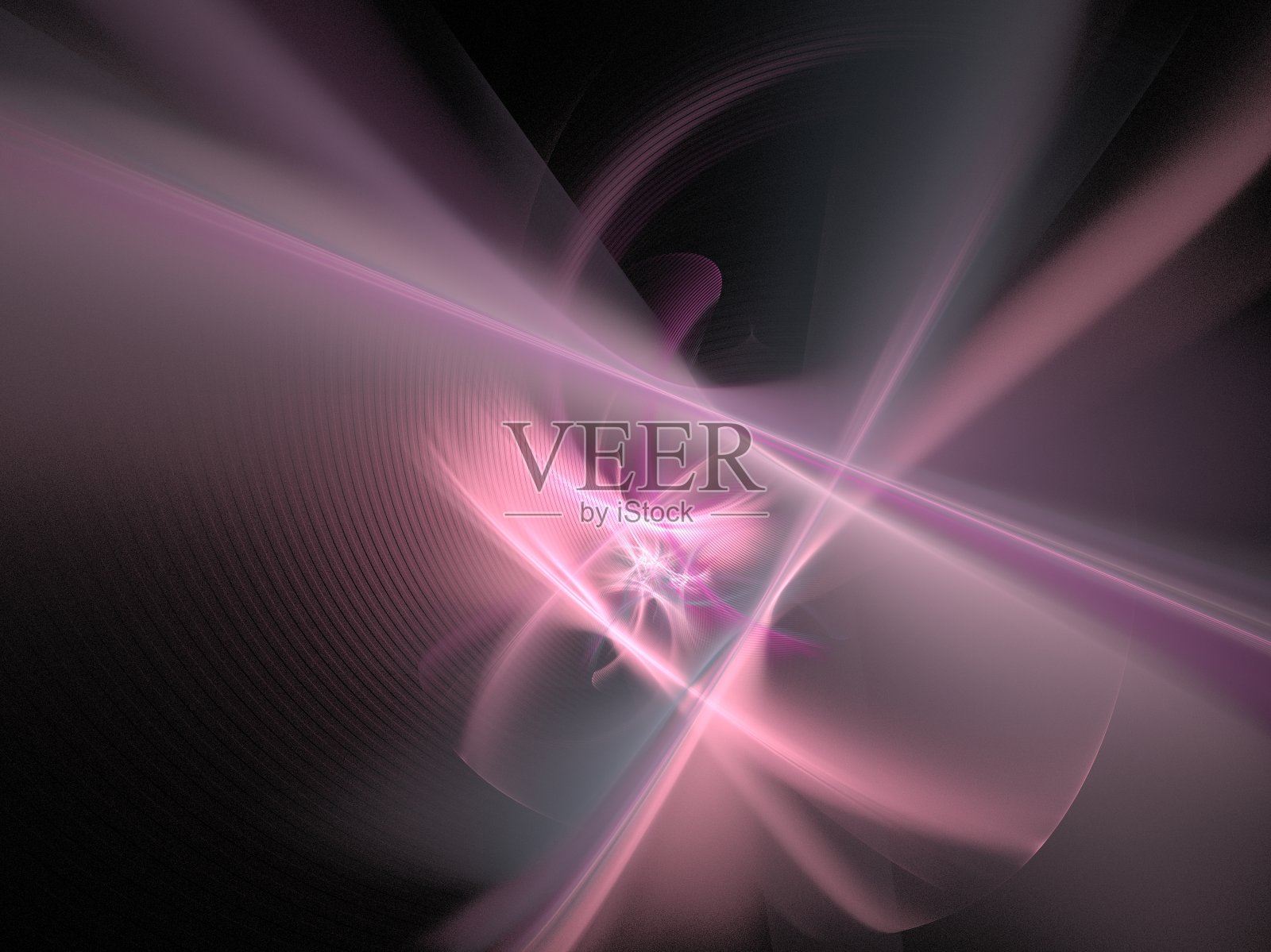 粉色混沌抽象分形效果灯光背景照片摄影图片