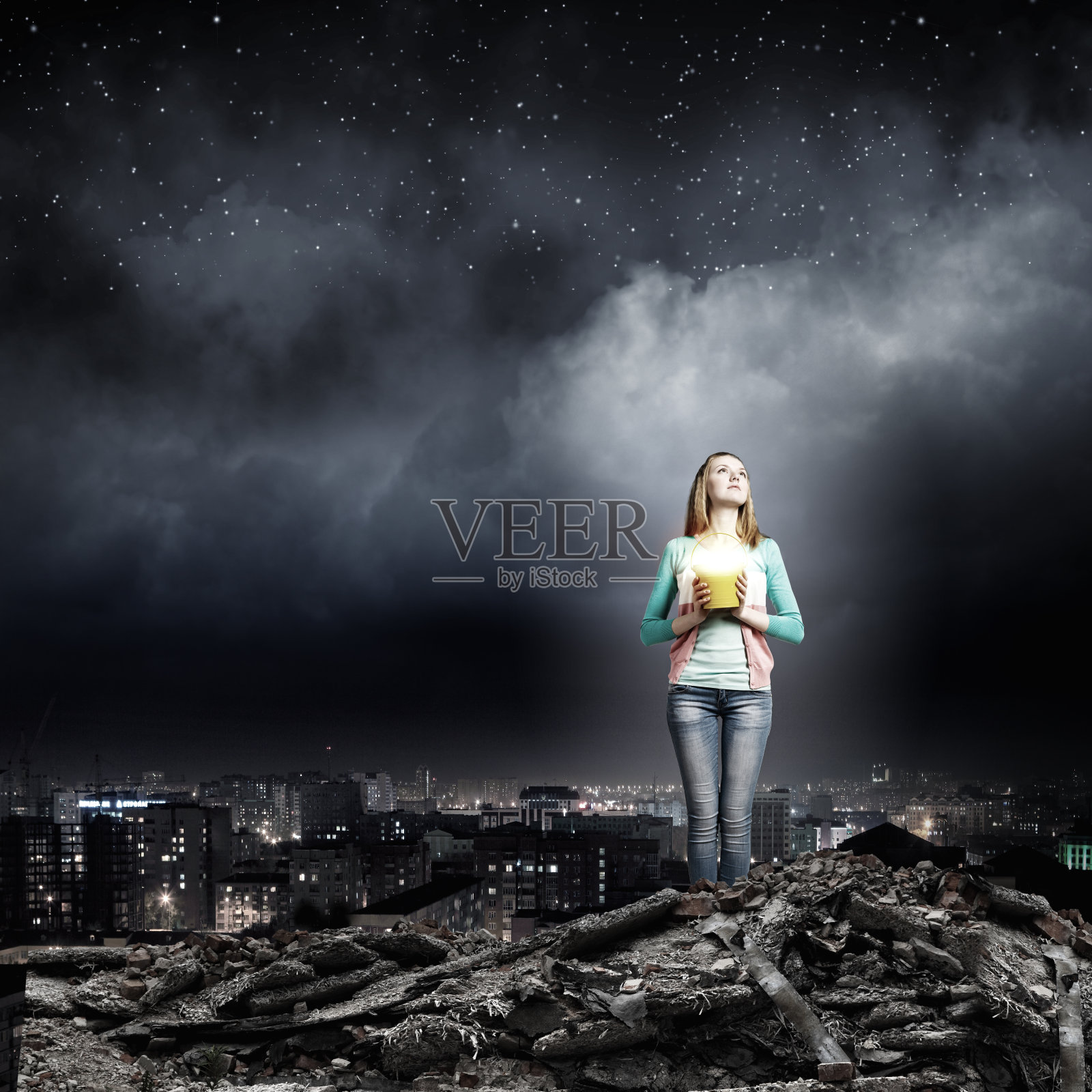 女人斗照片摄影图片