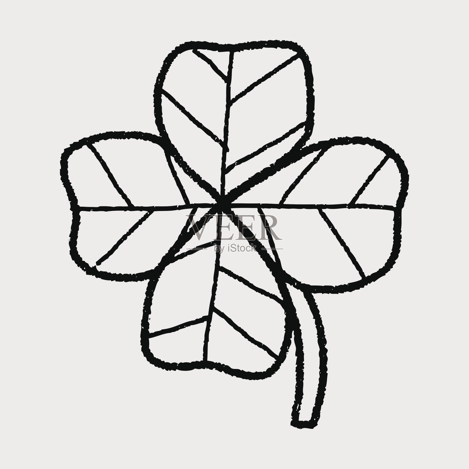 植物涂鸦设计元素图片