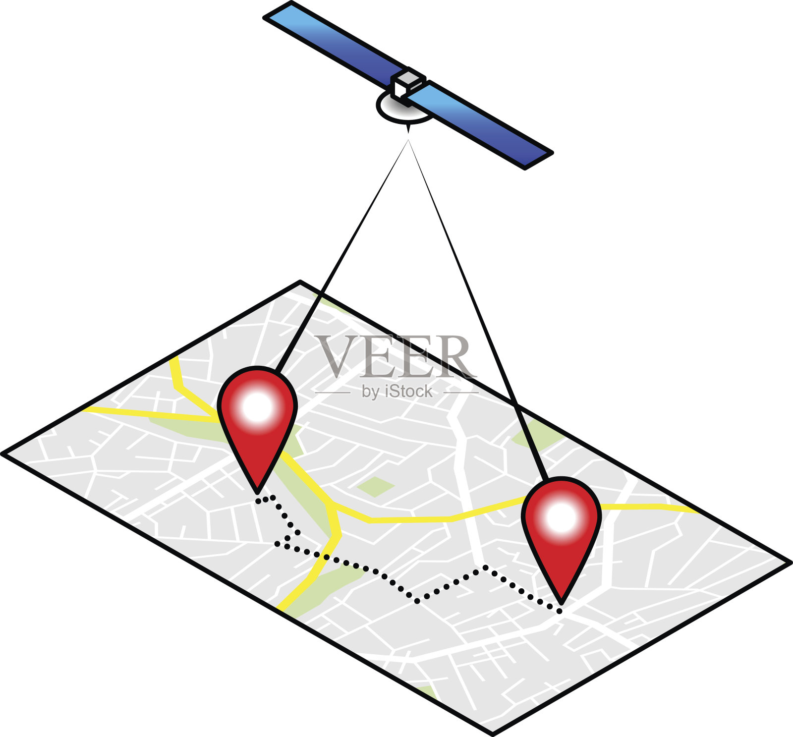 地图插画图片素材