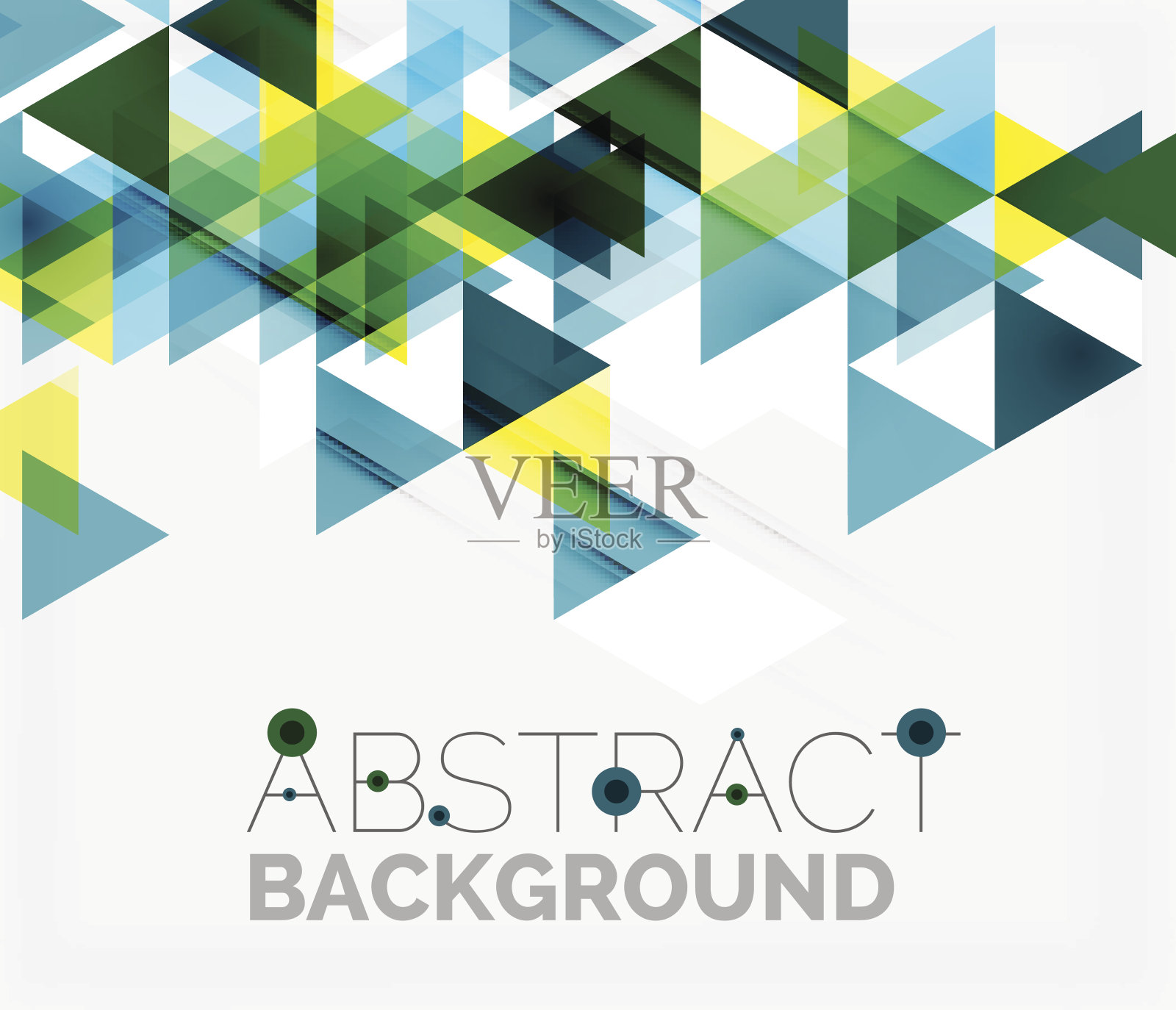 抽象的几何背景。现代重叠的三角形插画图片素材