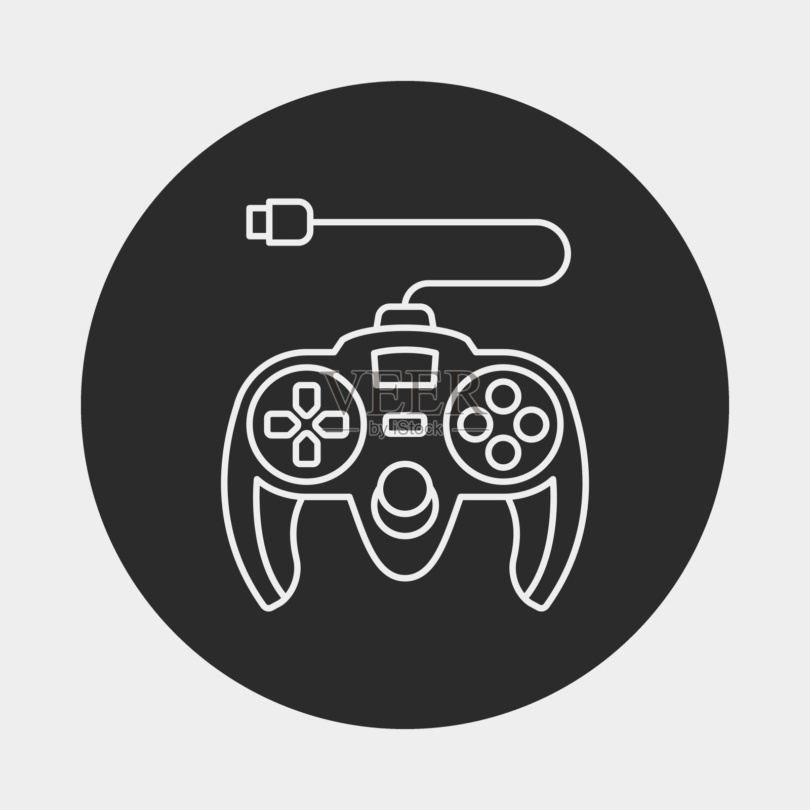 游戏控制器线图标图标素材