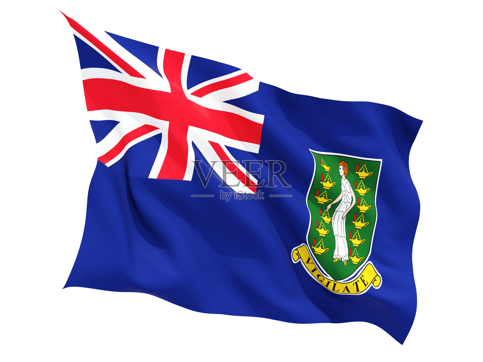 挥舞着维尔京群岛的旗帜照片摄影图片