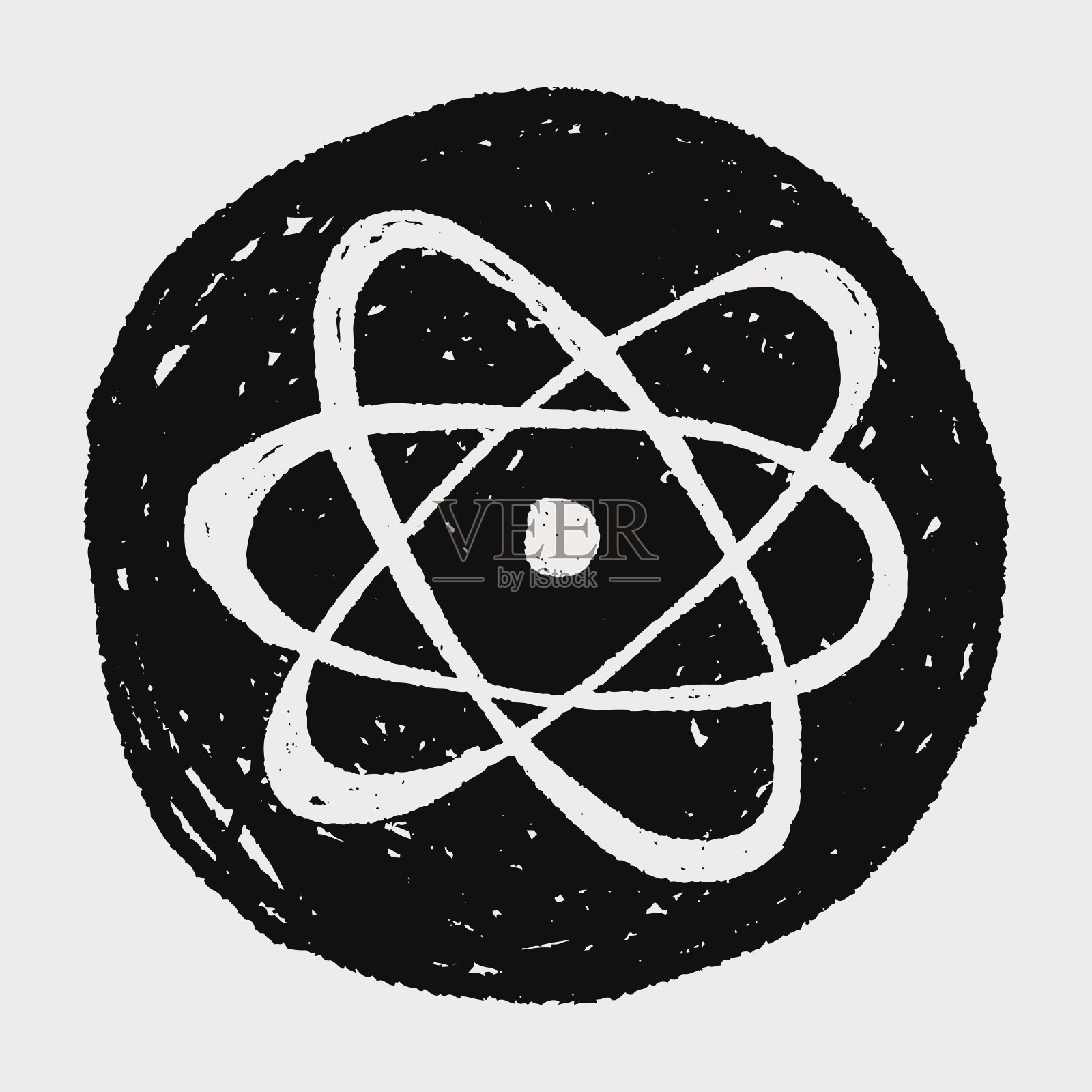 原子涂鸦插画图片素材