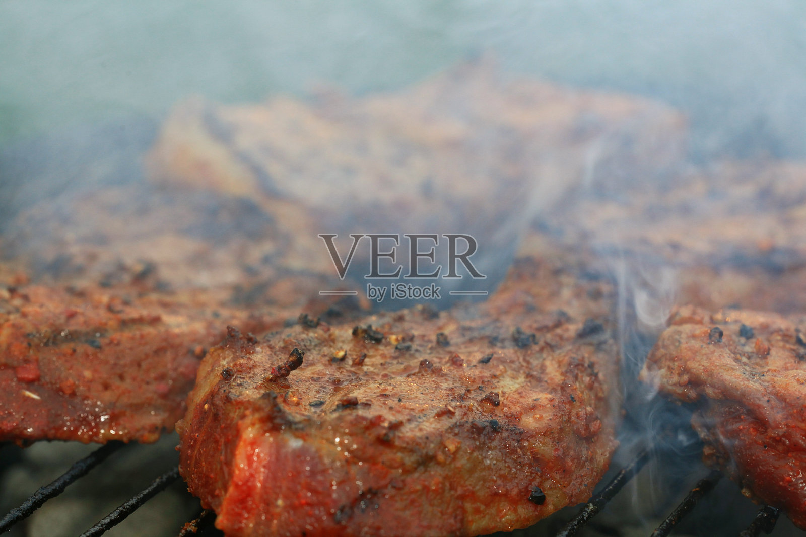 烧烤肉照片摄影图片