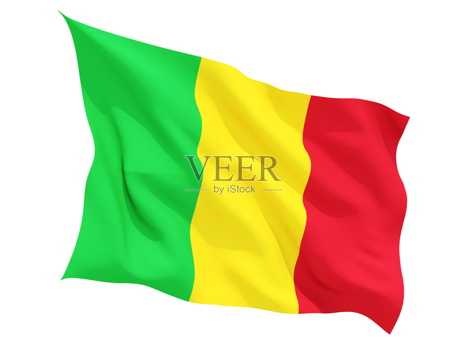 舞动马里的旗帜照片摄影图片