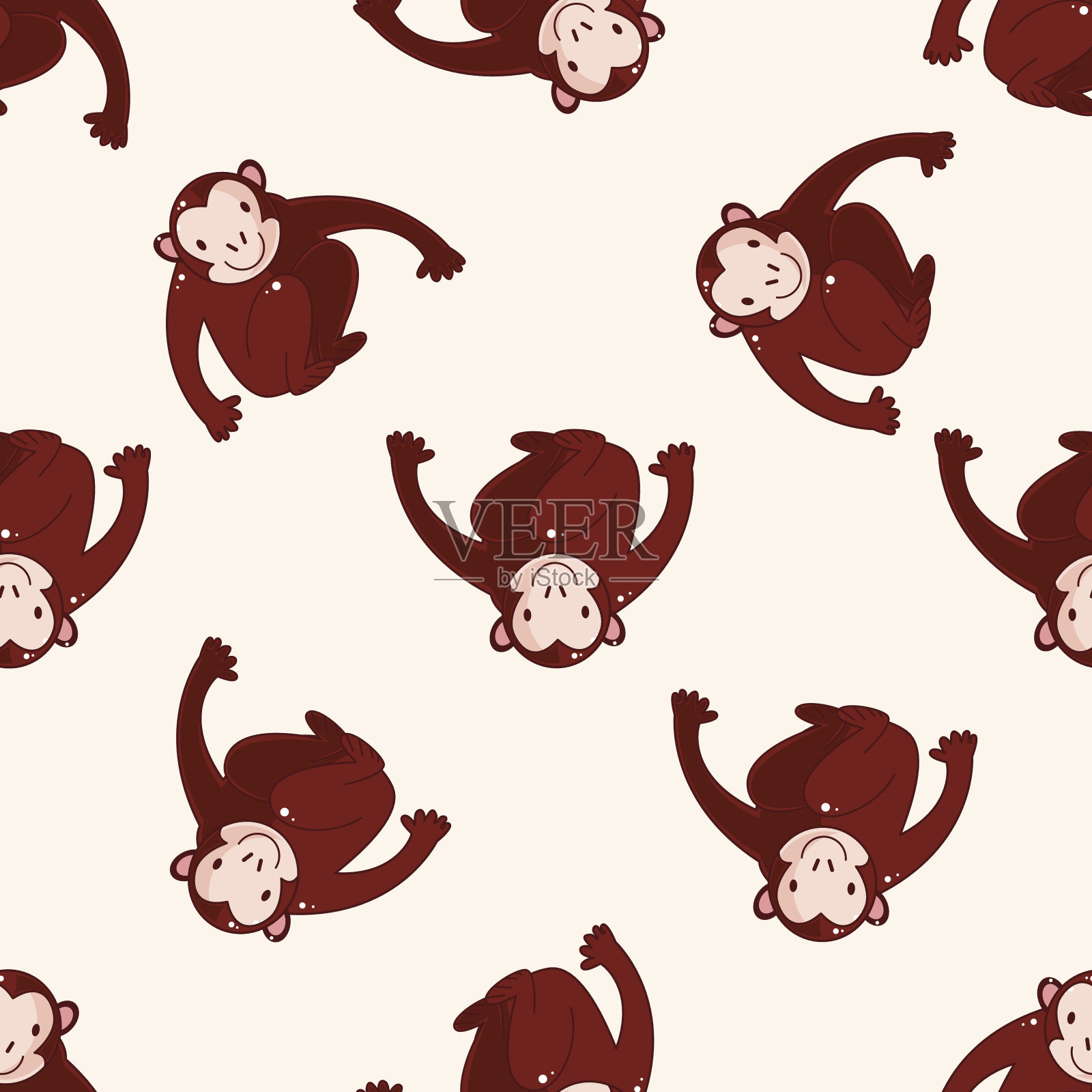 动物卡通，卡通贴纸图标插画图片素材