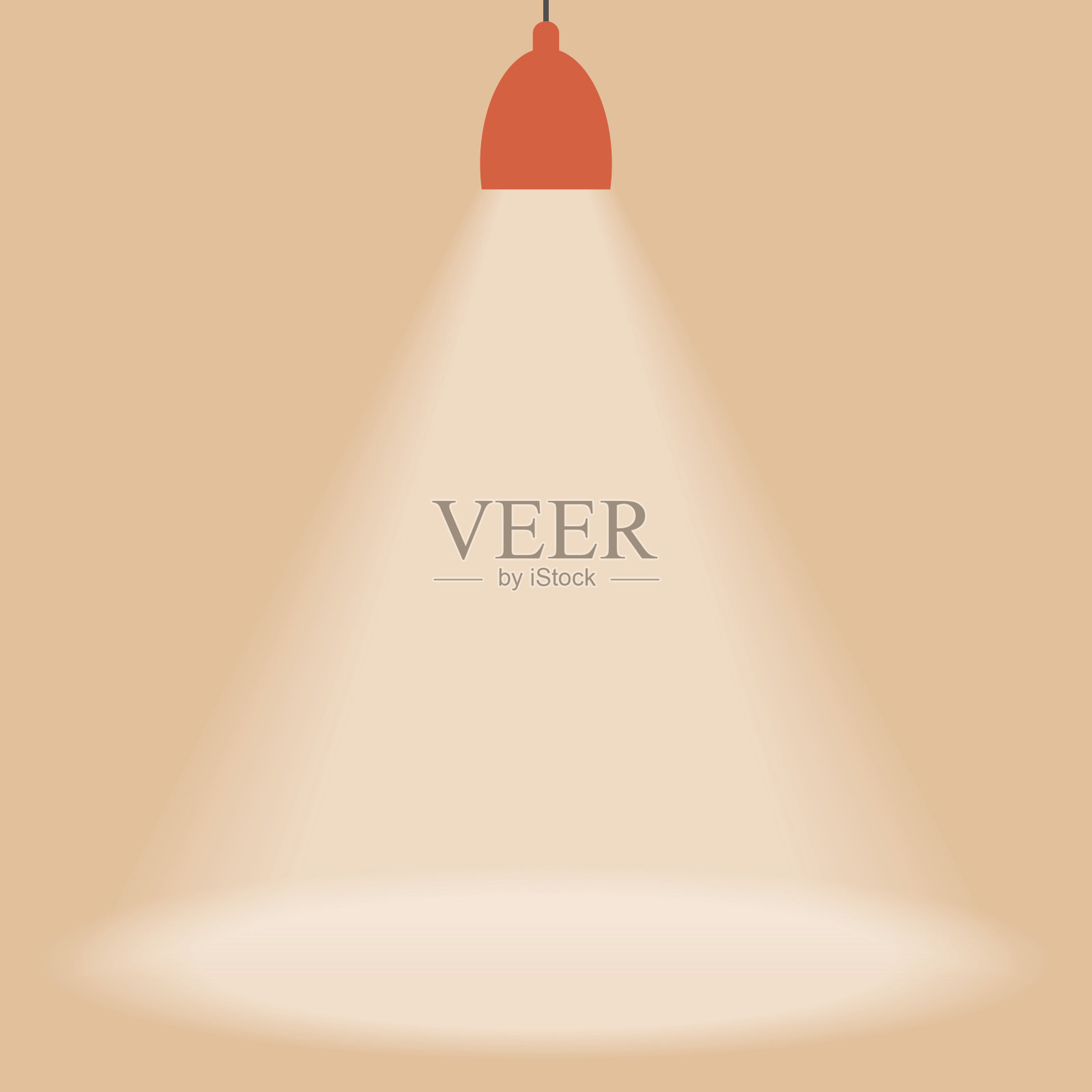 聚光灯照射下矢量。设计元素图片