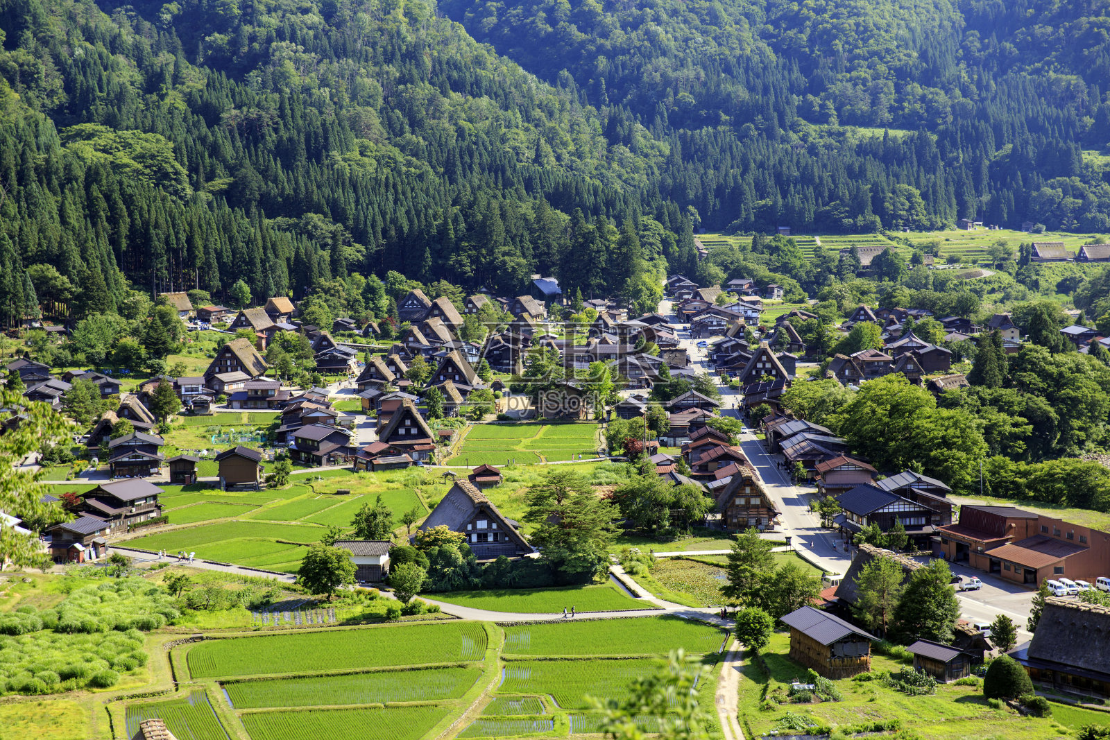日本白川古村照片摄影图片