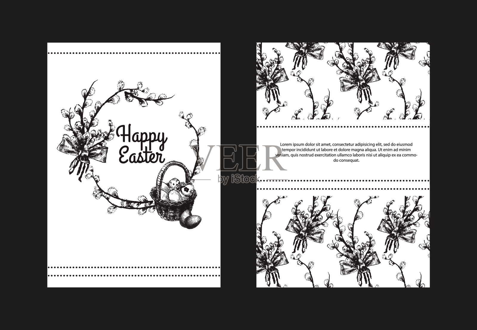 复活节快乐画A设计模板素材