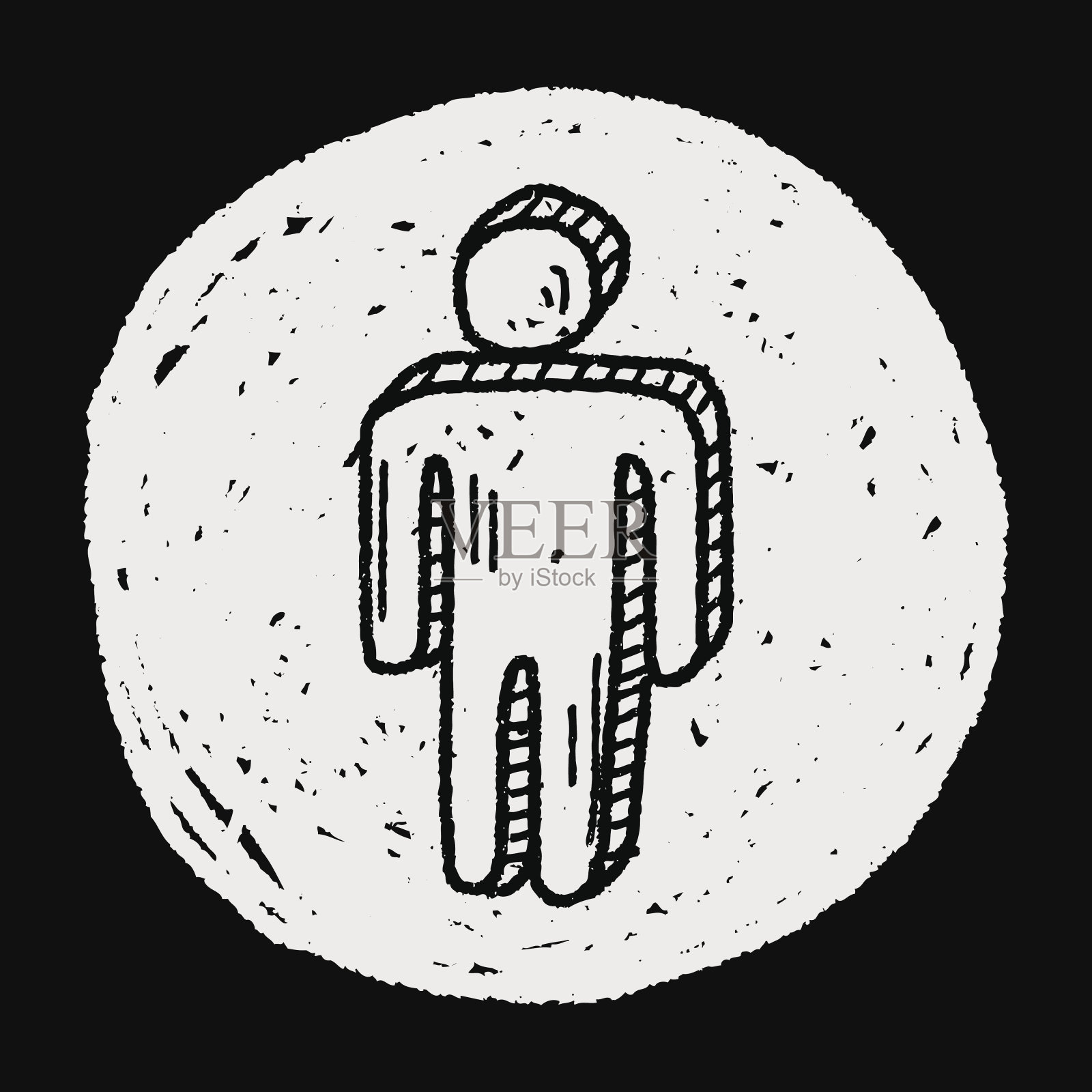 人涂鸦设计元素图片