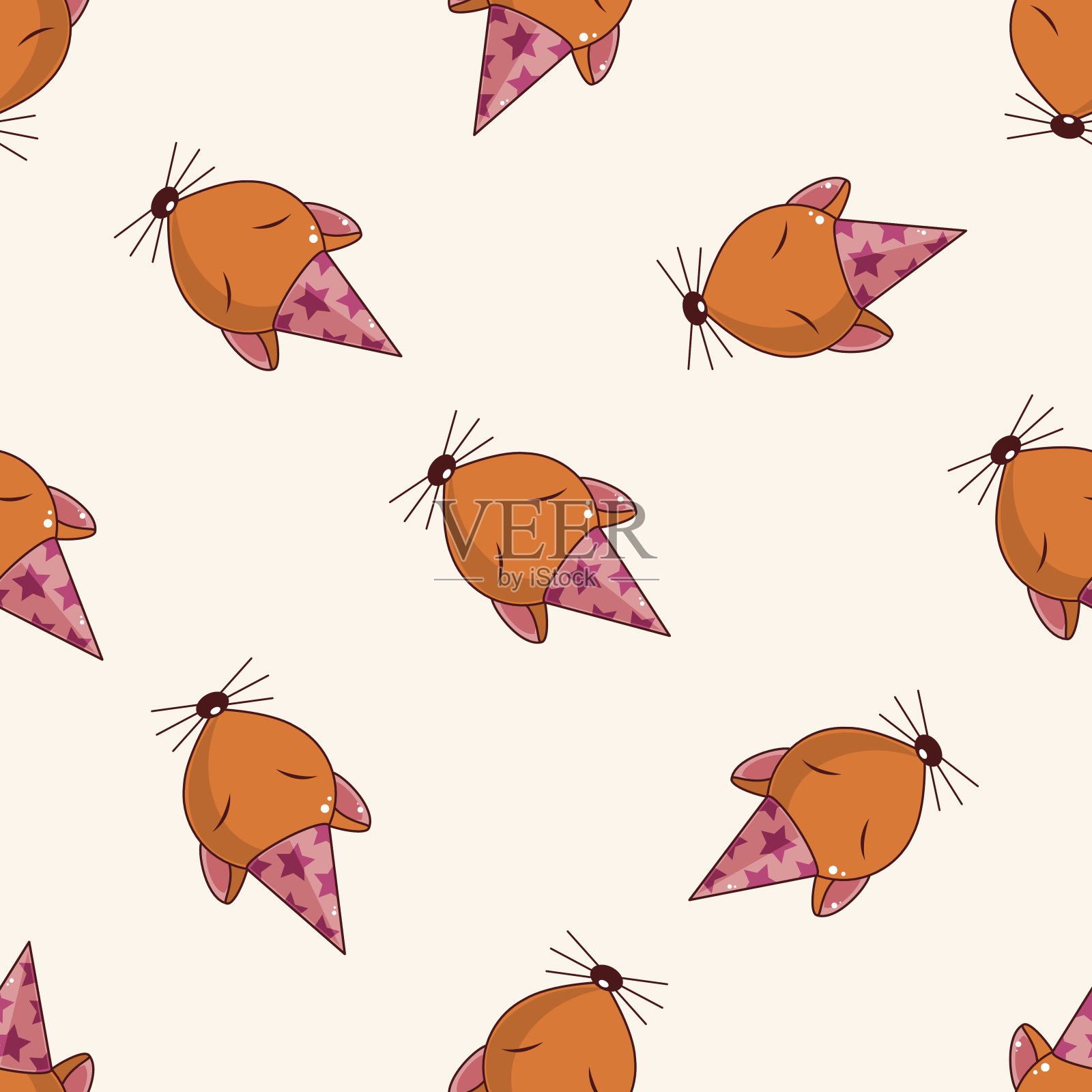 动物卡通，卡通贴纸图标插画图片素材