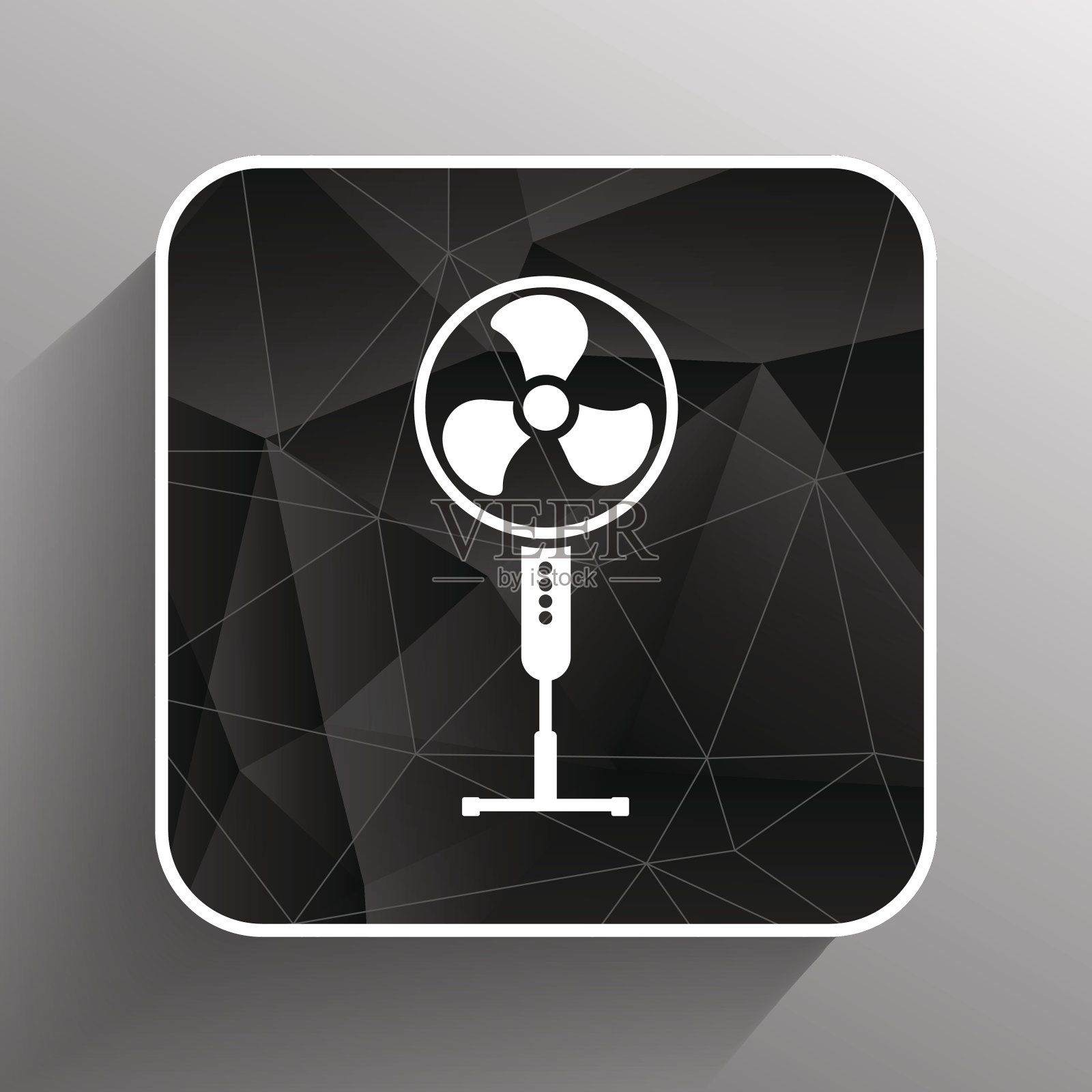 风力涡轮机图标向量符号冷却器旋转设计元素图片