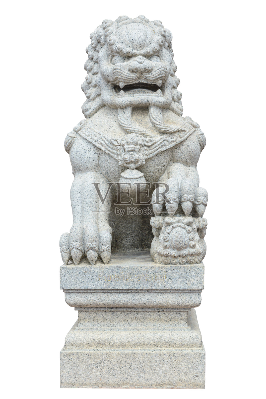 中国御狮，守护狮石，中式风格照片摄影图片