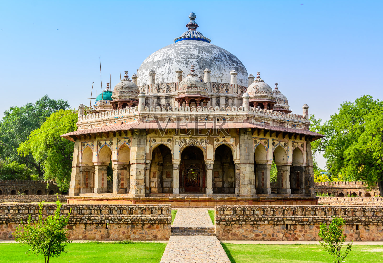 Isa Khan墓室，新德里。印度照片摄影图片