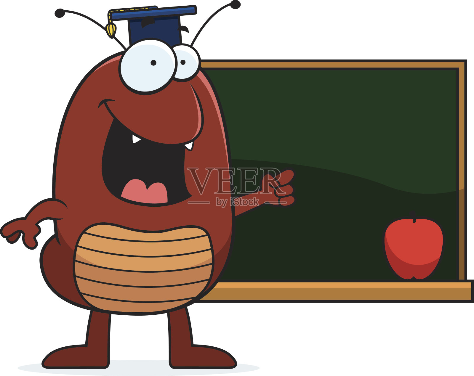 卡通跳蚤教学插画图片素材