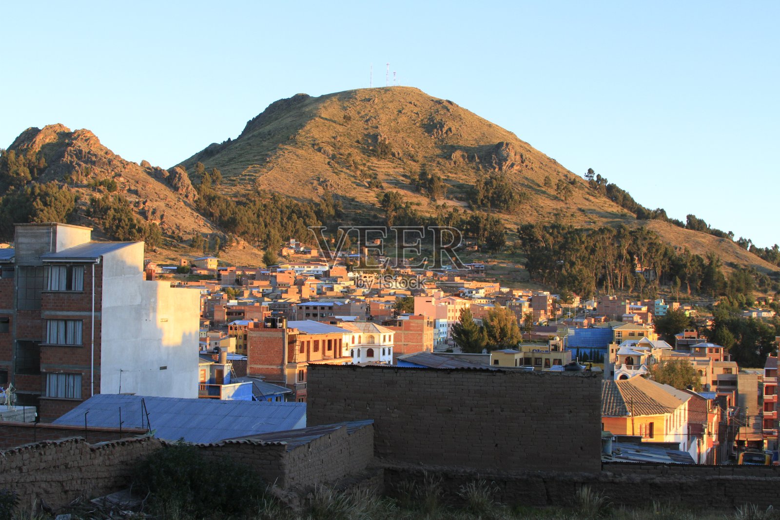 科帕卡巴纳， 玻利维亚照片摄影图片