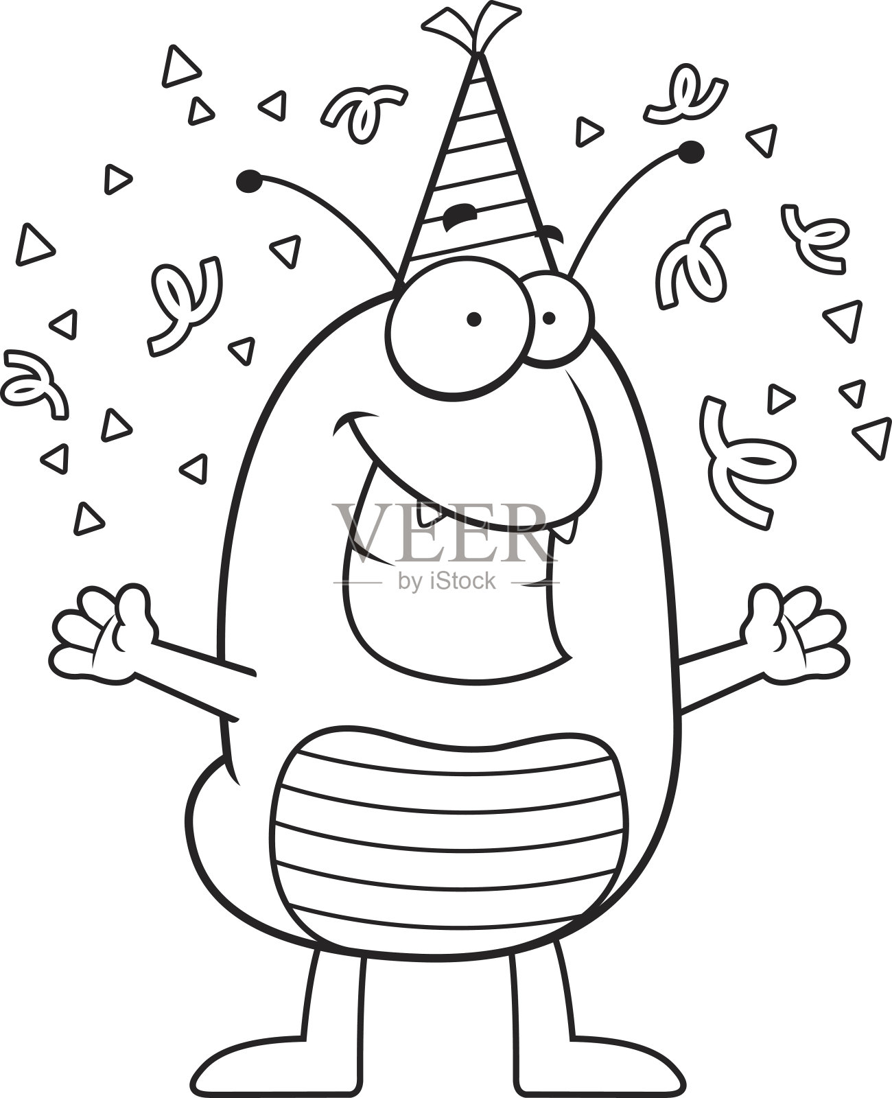 卡通跳蚤庆祝设计元素图片