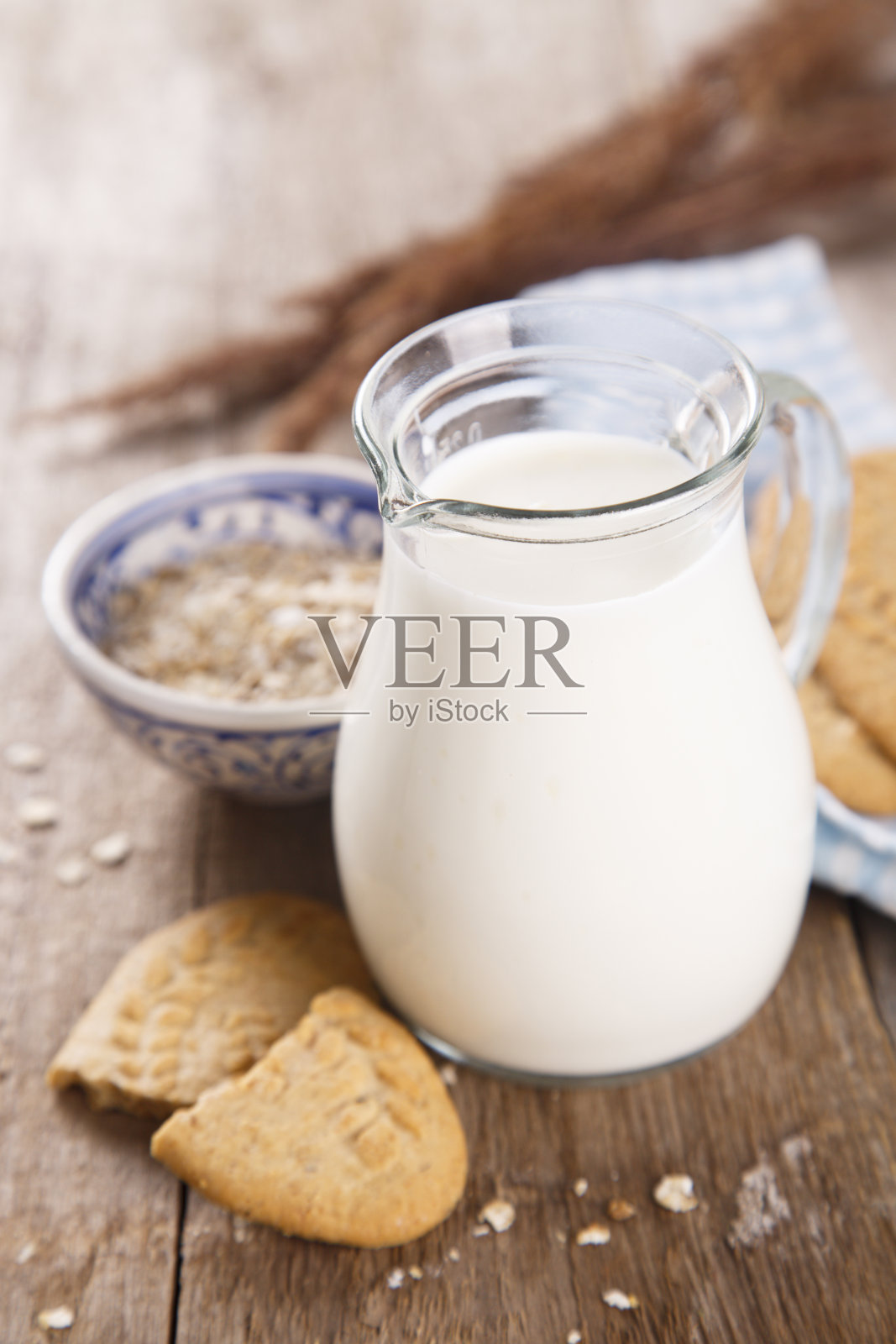 燕麦饼干照片摄影图片