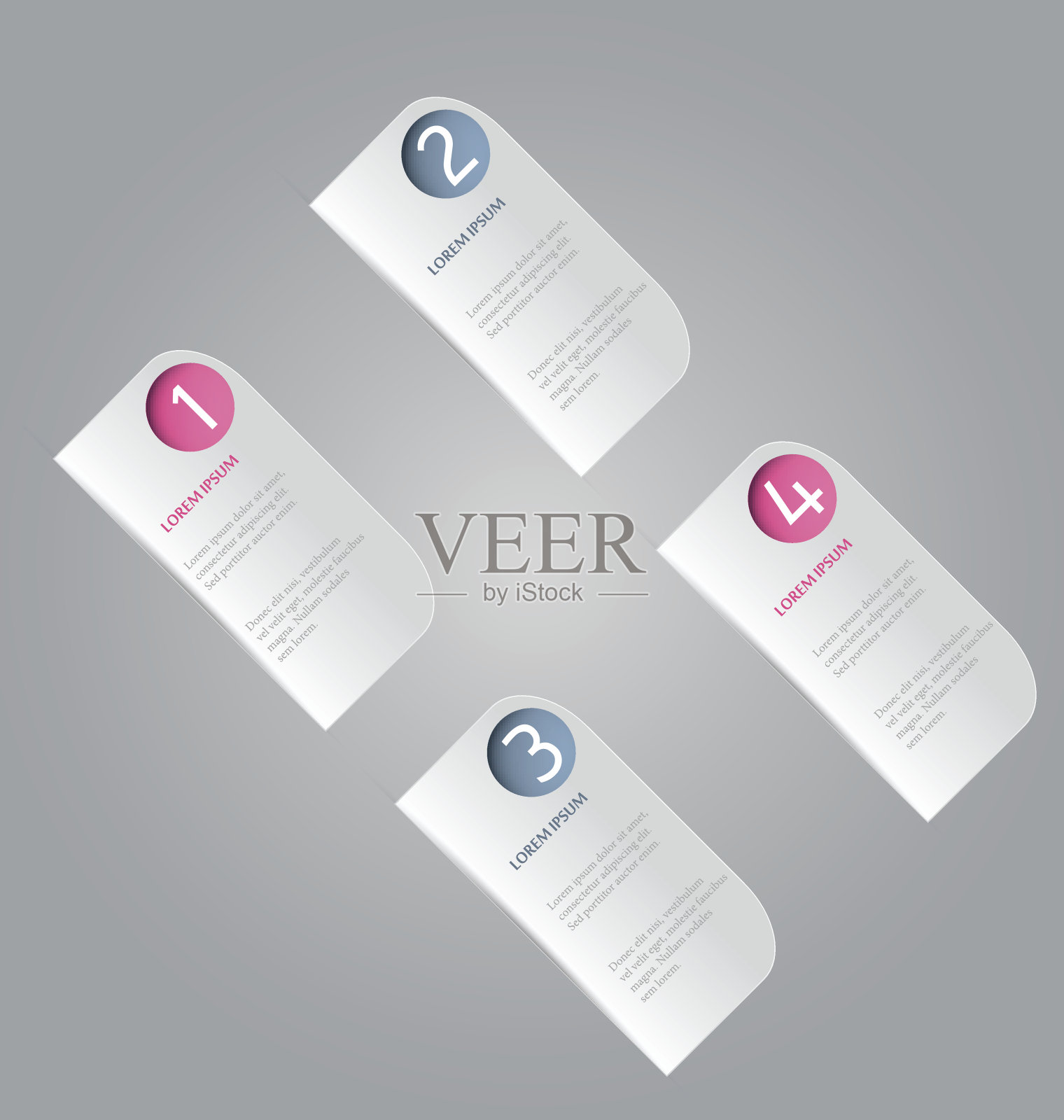 现代信息图形模板横幅，网站模板和设计插画图片素材