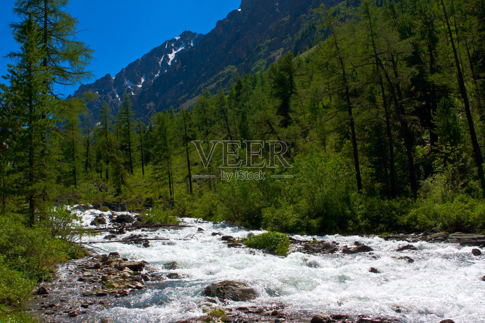 山区河流照片摄影图片